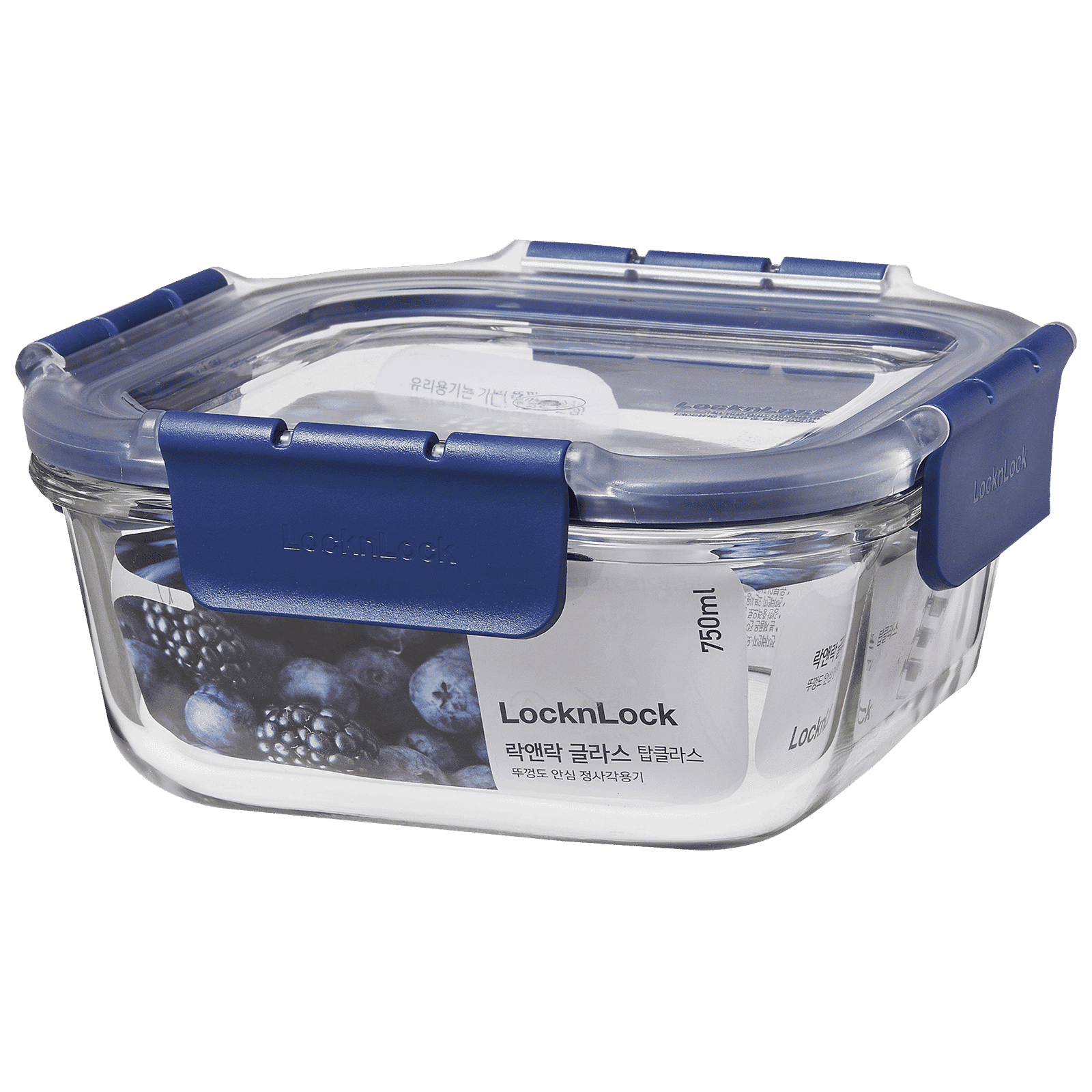 LocknLock 750 ml Rectangular Glass Storage Container (Heat Resistant, LBG224, Transparent)_1