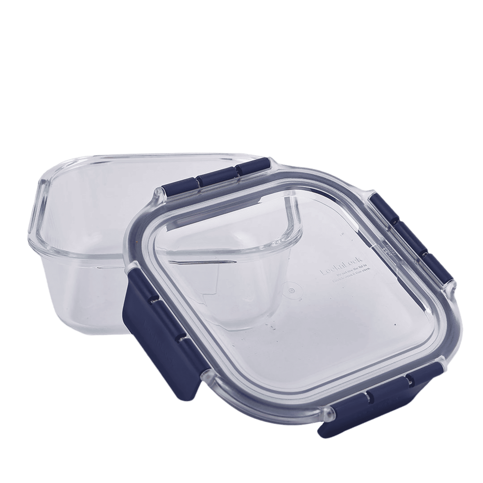 LocknLock 750 ml Rectangular Glass Storage Container (Heat Resistant, LBG224, Transparent)_3