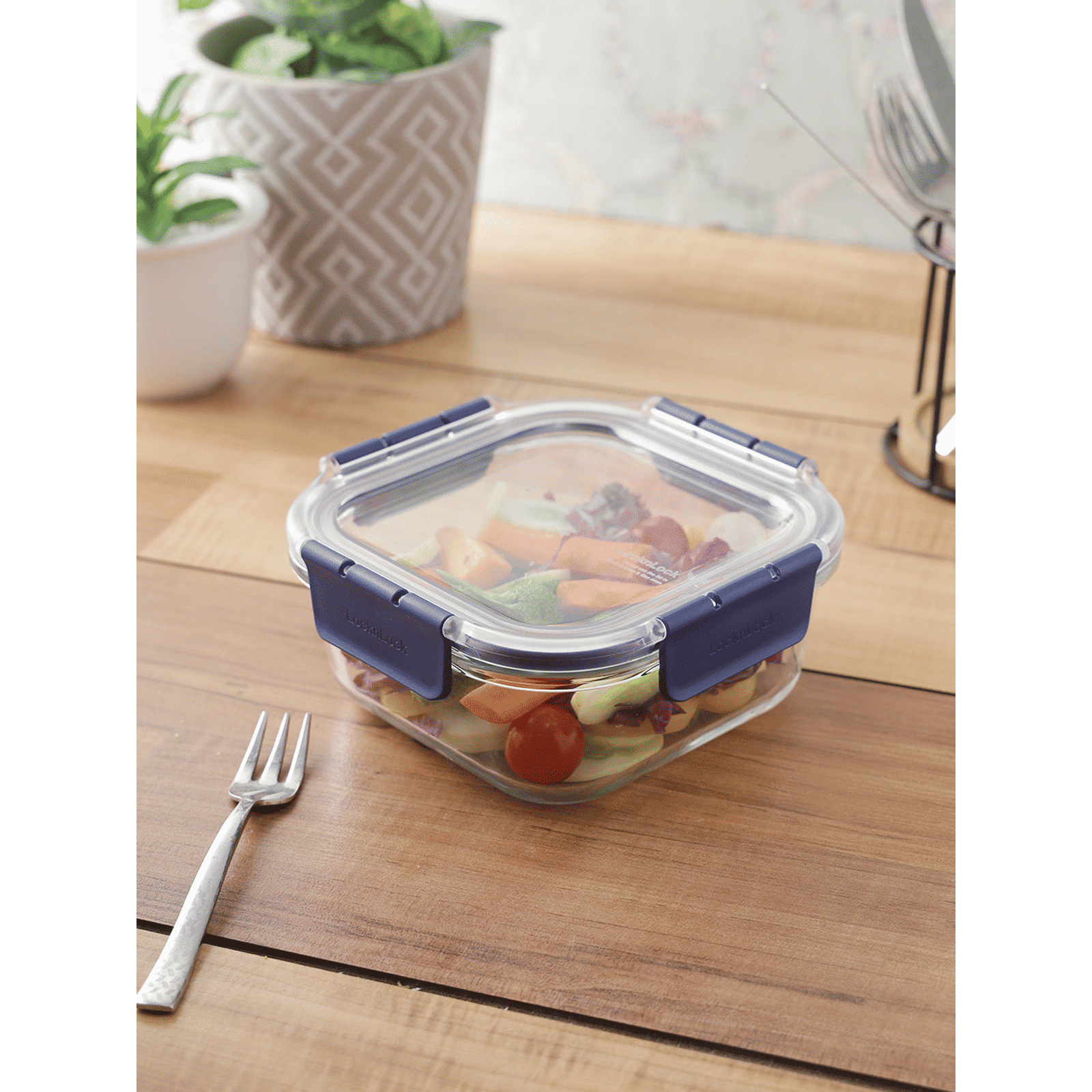 LocknLock 750 ml Rectangular Glass Storage Container (Heat Resistant, LBG224, Transparent)_8