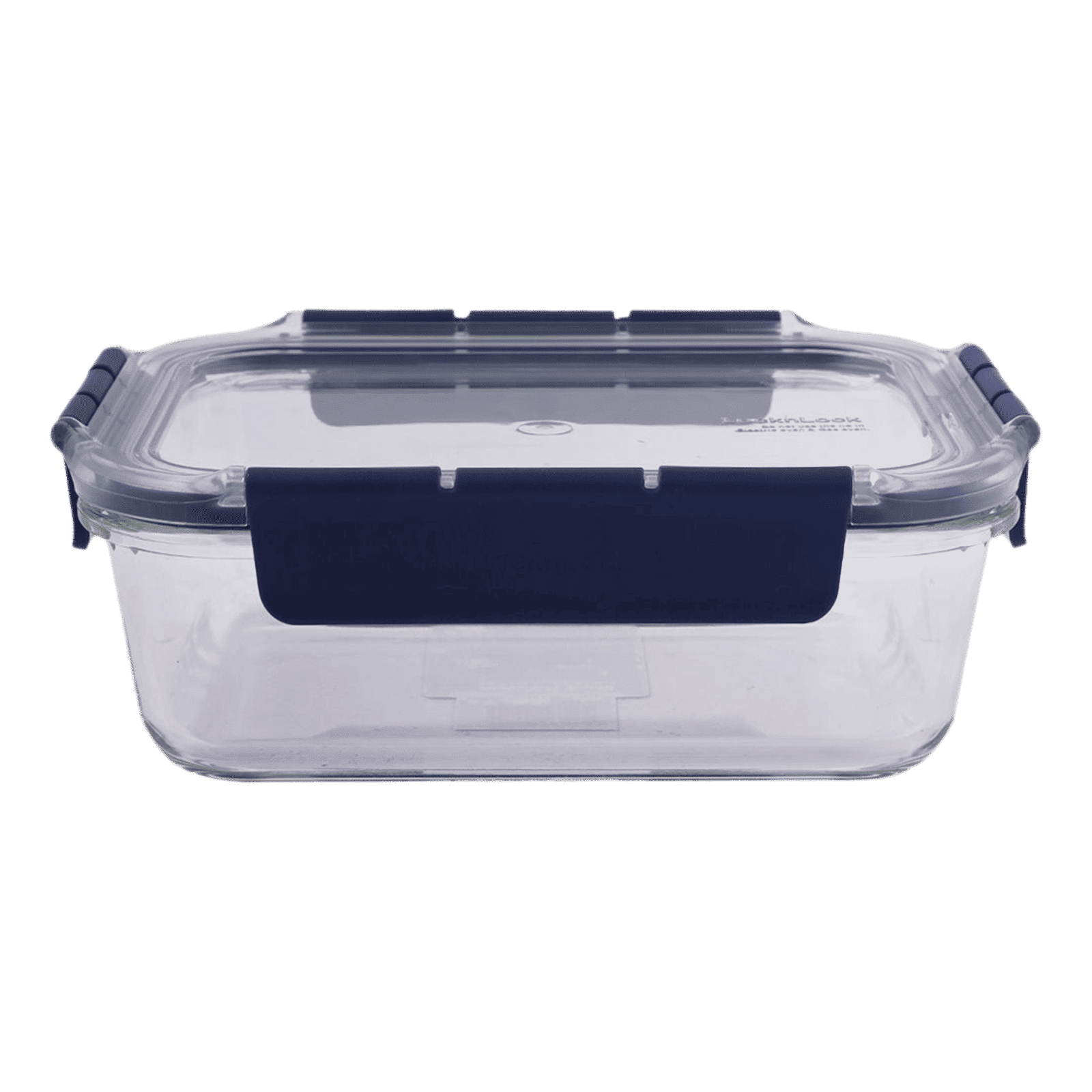 LocknLock 1 Litres Square Silicon Storage Container (Heat Resistant, LBG445, Transparent)_4