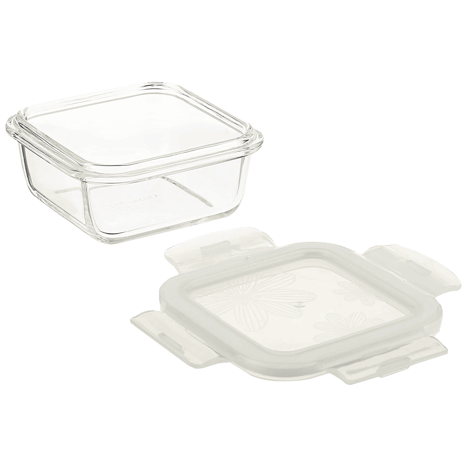 LocknLock 300 ml Square Glass Storage Container (Heat Resistant, LLG203, Transparent)_3