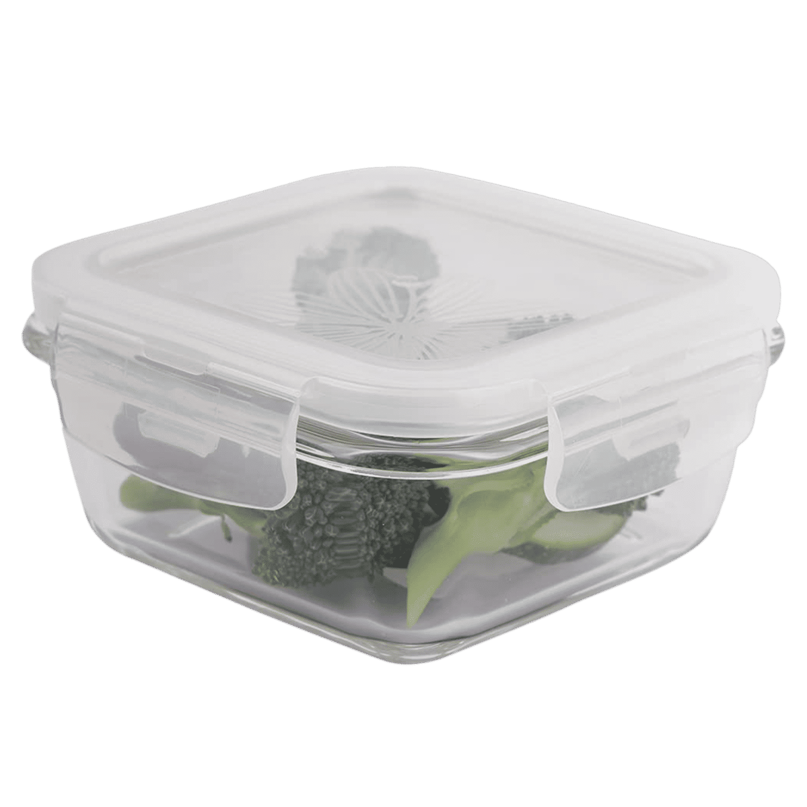 LocknLock 300 ml Square Glass Storage Container (Heat Resistant, LLG203, Transparent)_4