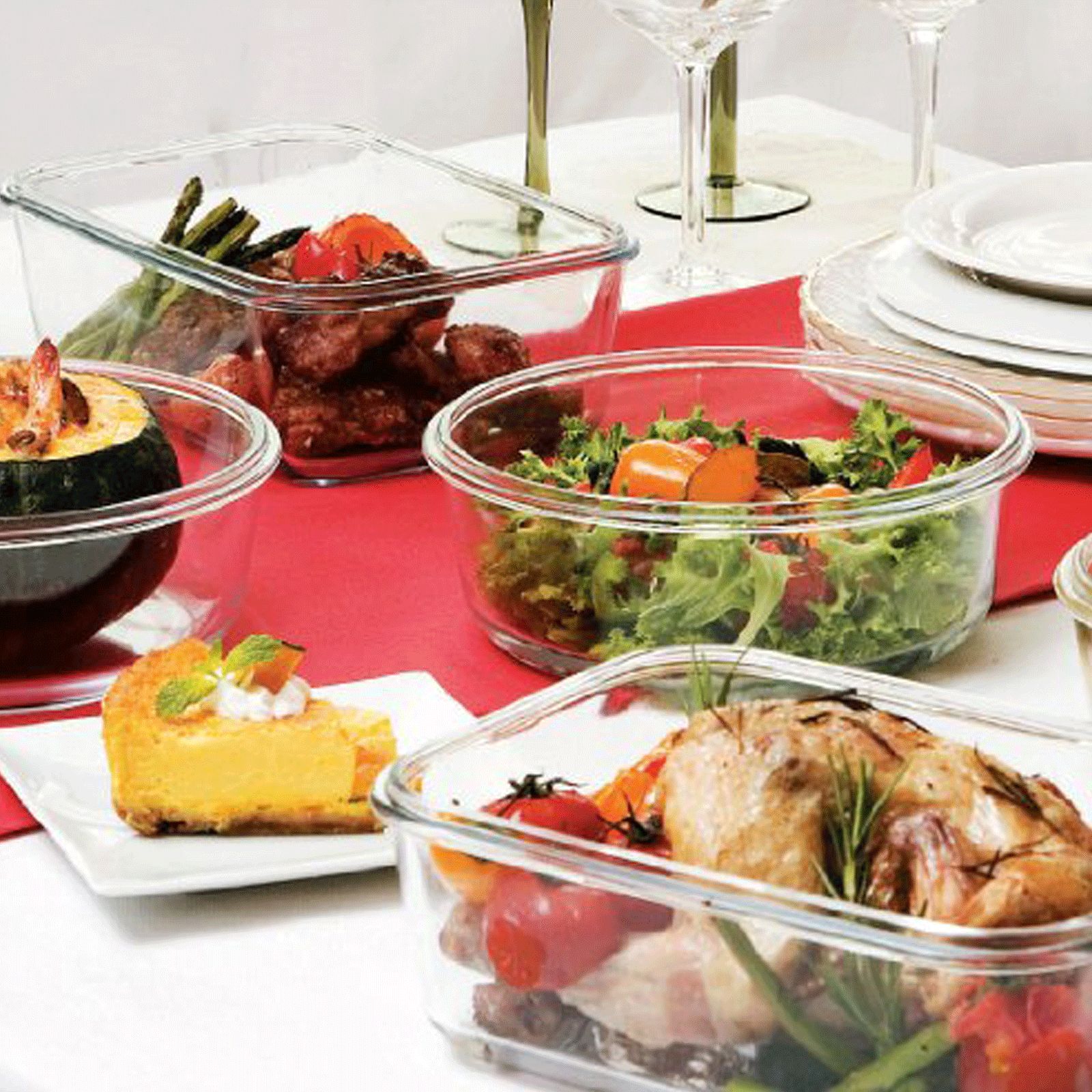 LocknLock Ovenglass 300 ml Square Glass Storage Container (BPA Free, LLG205, Transparent)_9