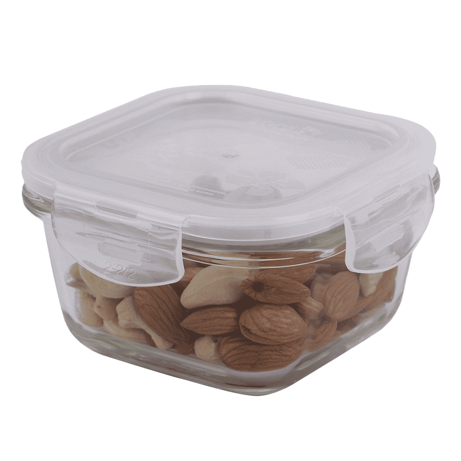 LocknLock Ovenglass 300 ml Square Glass Storage Container (BPA Free, LLG205, Transparent)_4
