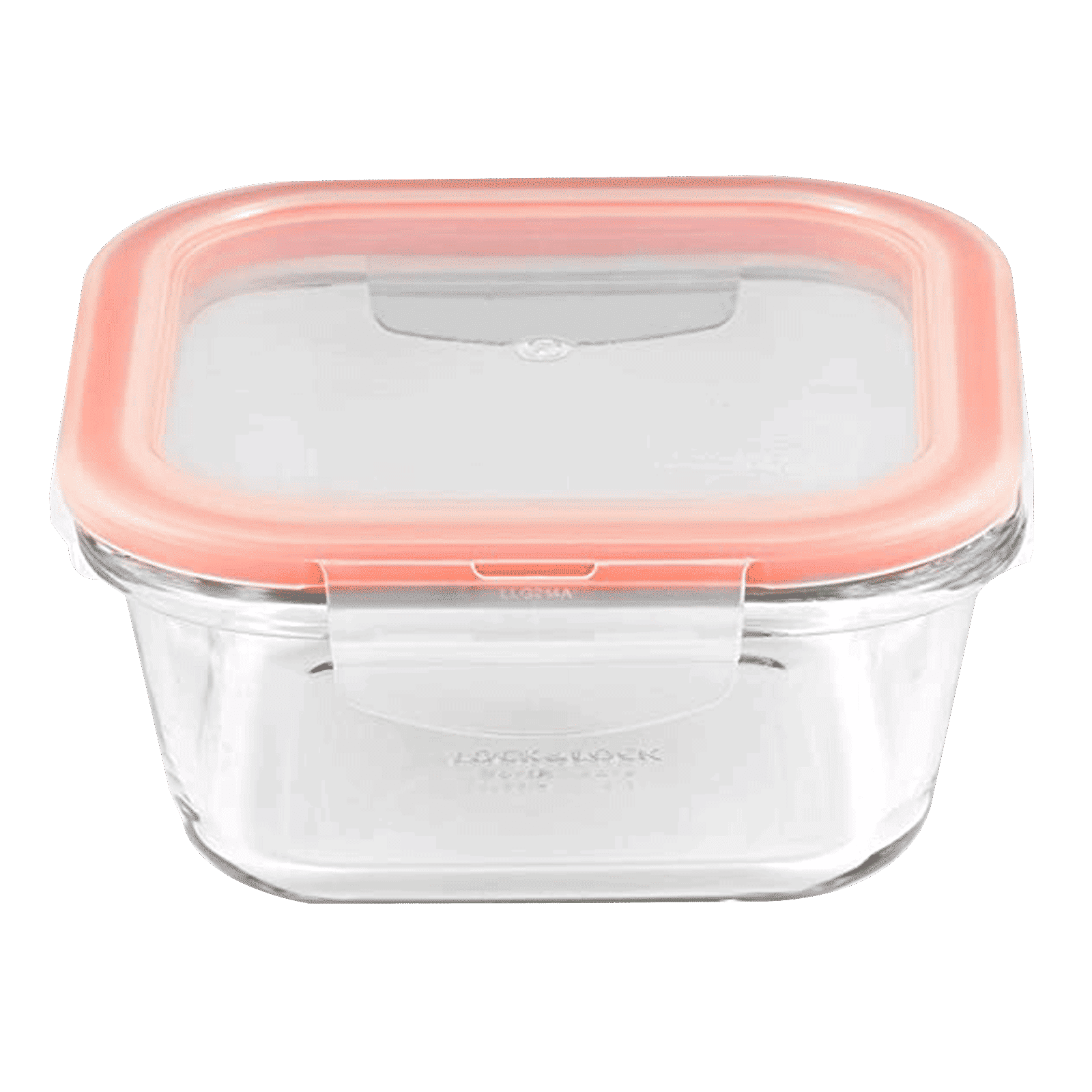 LocknLock 500 ml Square Glass Storage Container (Heat Resistant, LLG214, Transparent)_3