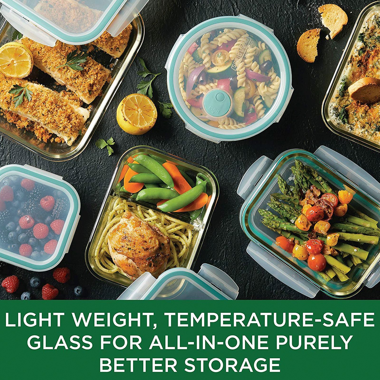 LocknLock Ovenglass 840 ml Square Glass Storage Container (Heat Resistant, LLG225, Transparent)_7