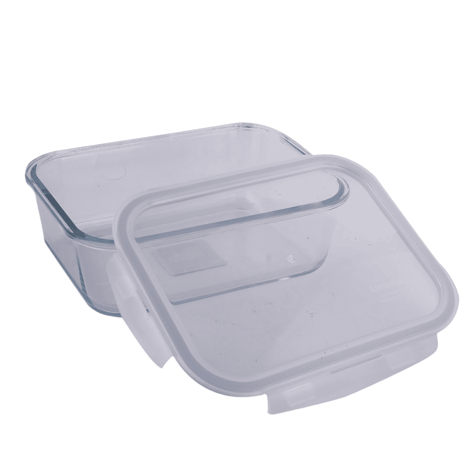 LocknLock 2 Litres Rectangular Glass Storage Container (Heat Resistant, LLG455, Transparent)_3