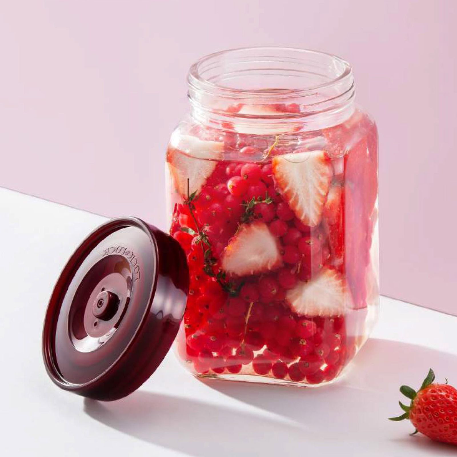 LocknLock Shum 1.5 Litres Square Glass Storage Container (Breathing Valve, LLG552, Transparent)_9