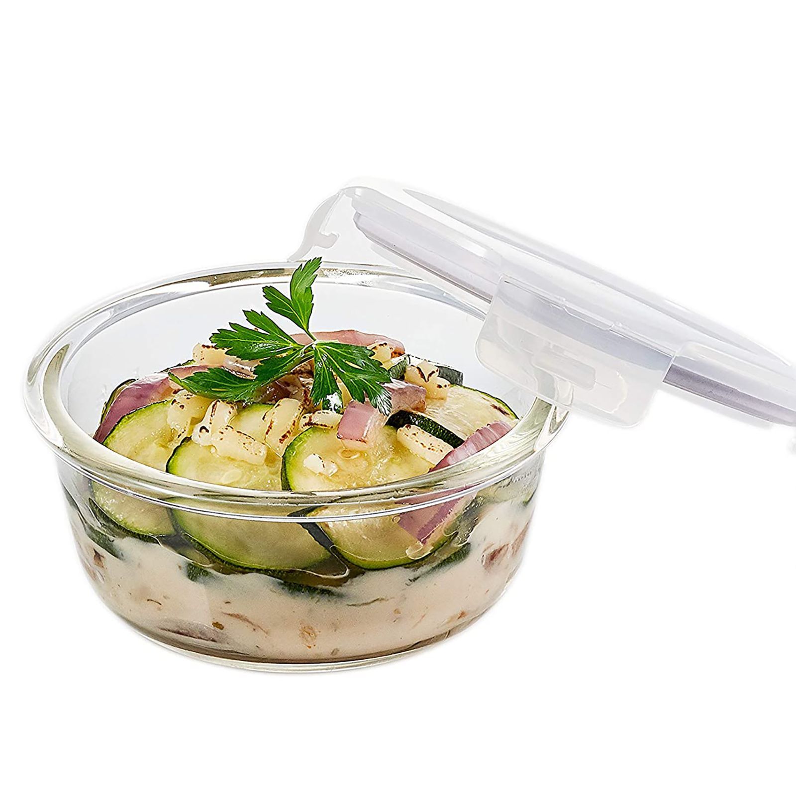 LocknLock Ovenglass 380ml Round Glass Storage Container (Heat Resistant, LLG821, Transparent) LocknLock Ovenglass 380ml Round Glass Storage Container (Heat Resistant, LLG821, Transparent)_9