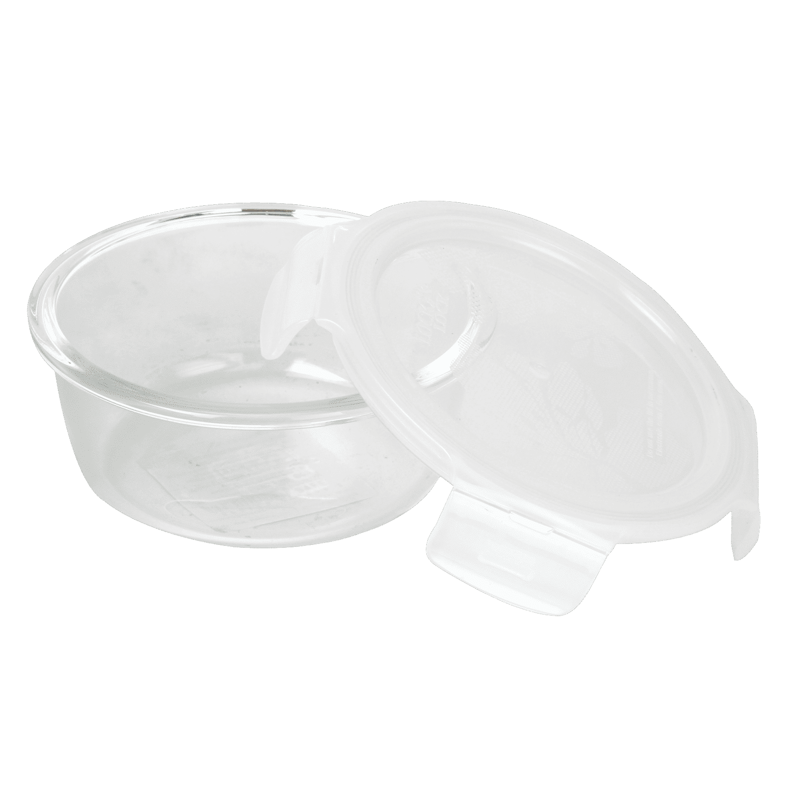 LocknLock Ovenglass 650 ml Round Glass Storage Container (Heat Resistant, LLG831, Transparent)_4