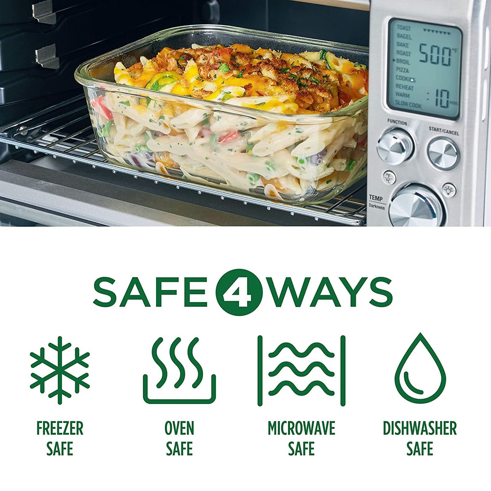 LocknLock Ovenglass 650 ml Round Glass Storage Container (Heat Resistant, LLG831, Transparent)_5