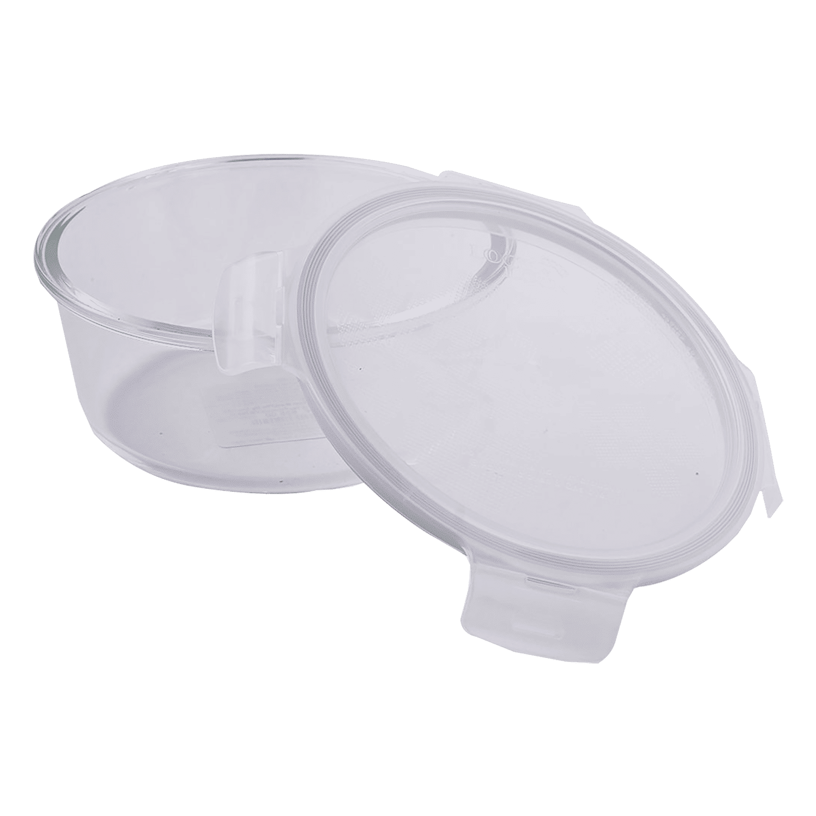LocknLock Ovenglass 950 ml Round Glass Storage Container (Heat Resistant, LLG861, Transparent)_3