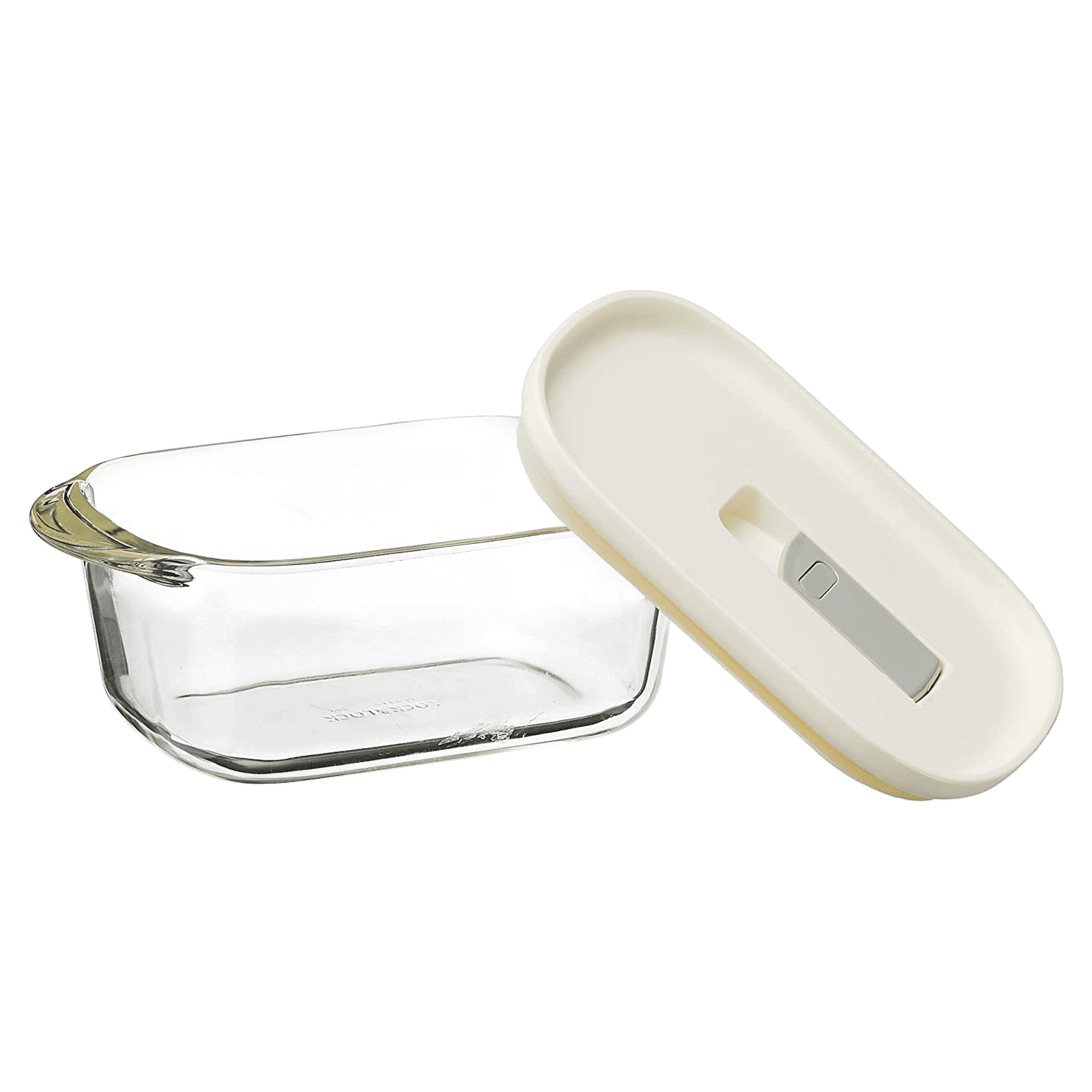 LocknLock Ovenglass 550 ml Rectangular Glass Storage Container (Steam Hole, LLG940W, White) LocknLock Ovenglass 550 ml Rectangular Glass Storage Container (Steam Hole, LLG940W, White)_3