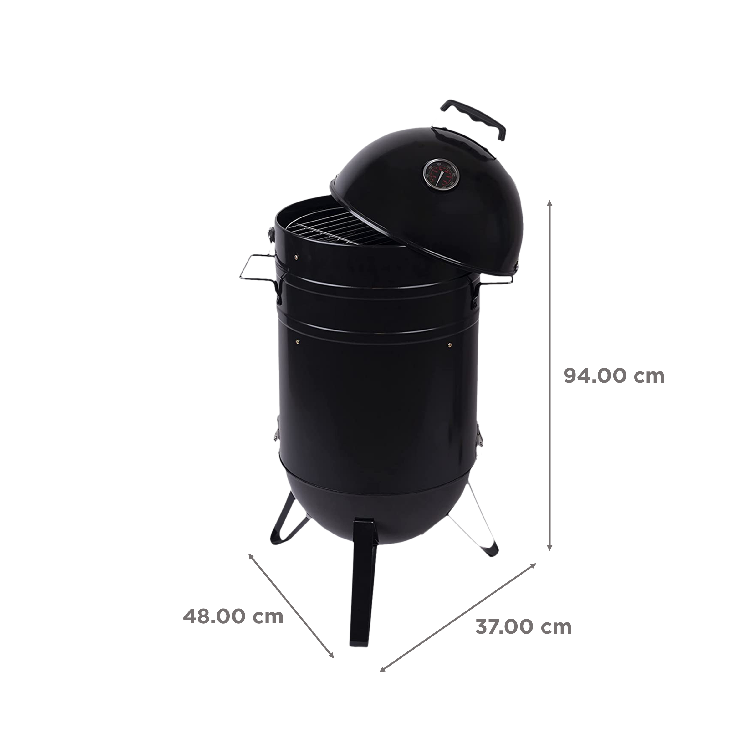 Peng Essential Premium Barrell Style Charcoal Barbeque & Smoker Grill (Scratch Resistant) Peng Essential Premium Barrell Style Charcoal Barbeque & Smoker Grill (Scratch Resistant)_2