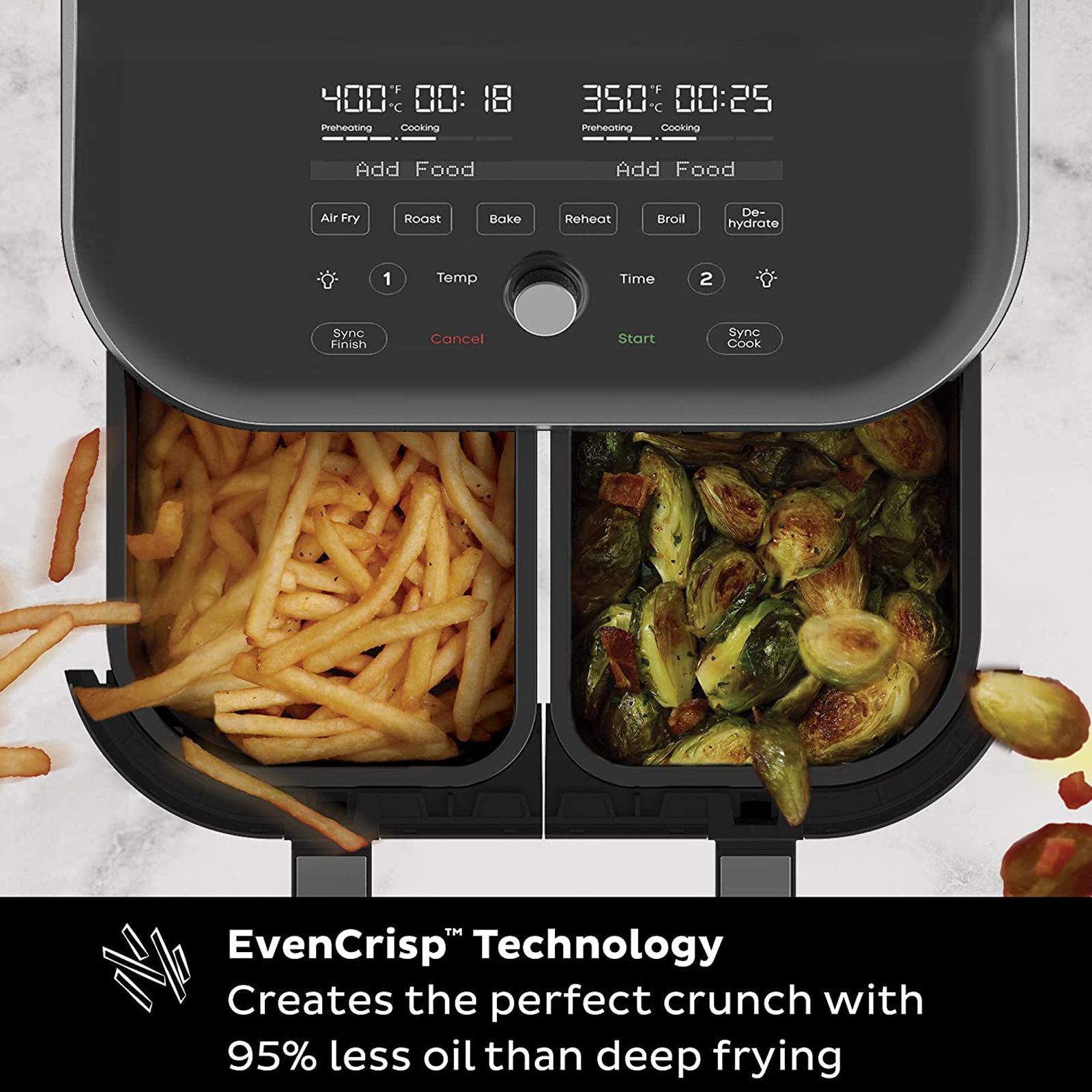 Instant Pot Vortex Plus 7.57L 1700 Watt Digital Air Fryer with EvenCrisp Technology (Black)_5
