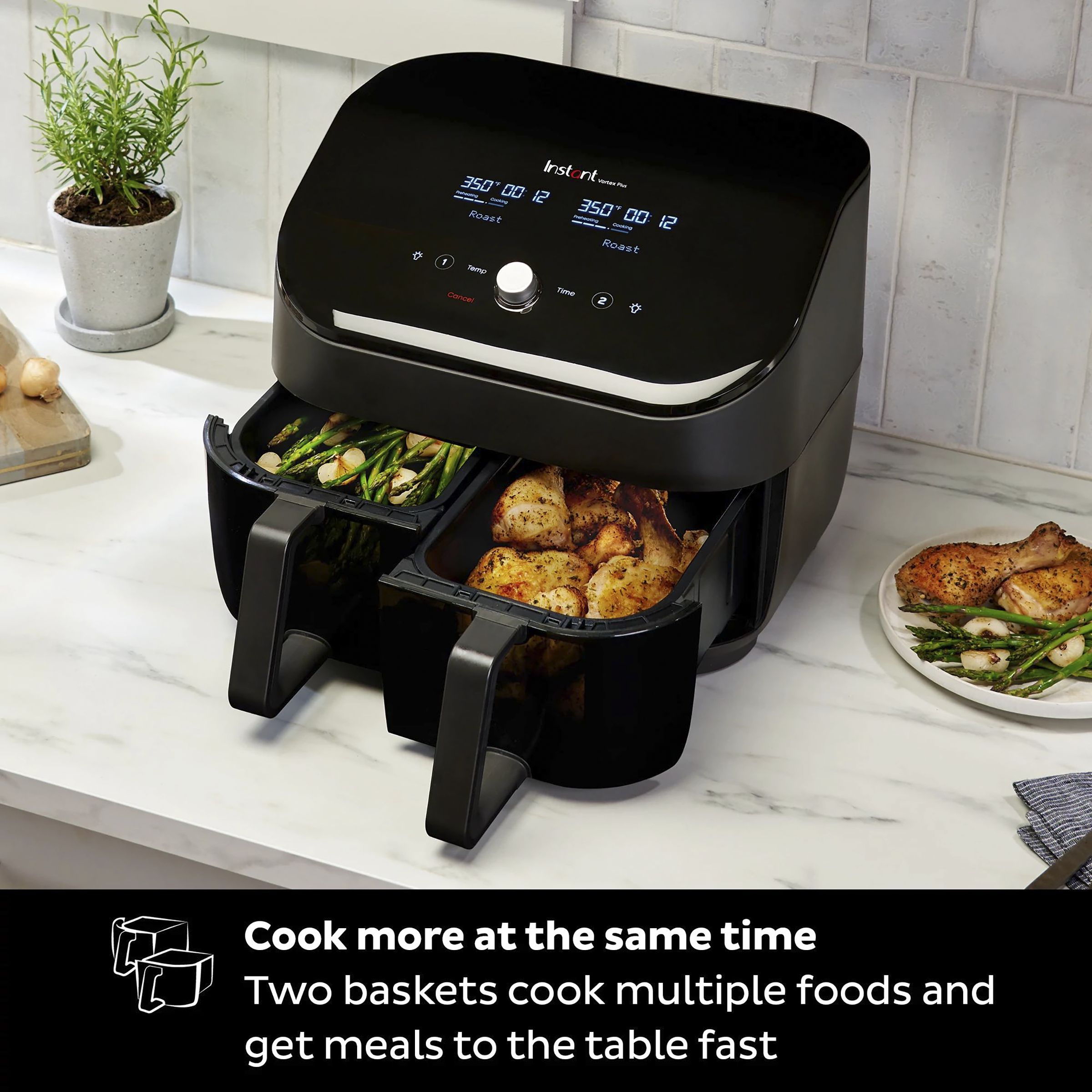 Instant Pot Vortex Plus 7.57L 1700 Watt Digital Air Fryer with EvenCrisp Technology (Black)_6