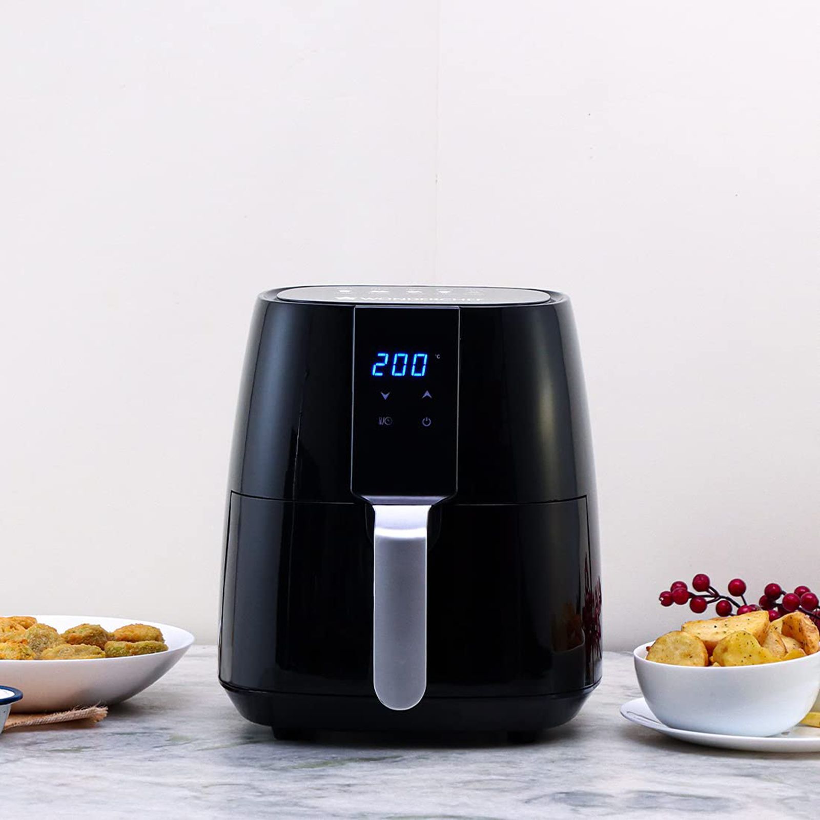 WONDERCHEF Prato 3.8L 1450 Watt Digital Air Fryer with Rapid Air Technology (Black)_9
