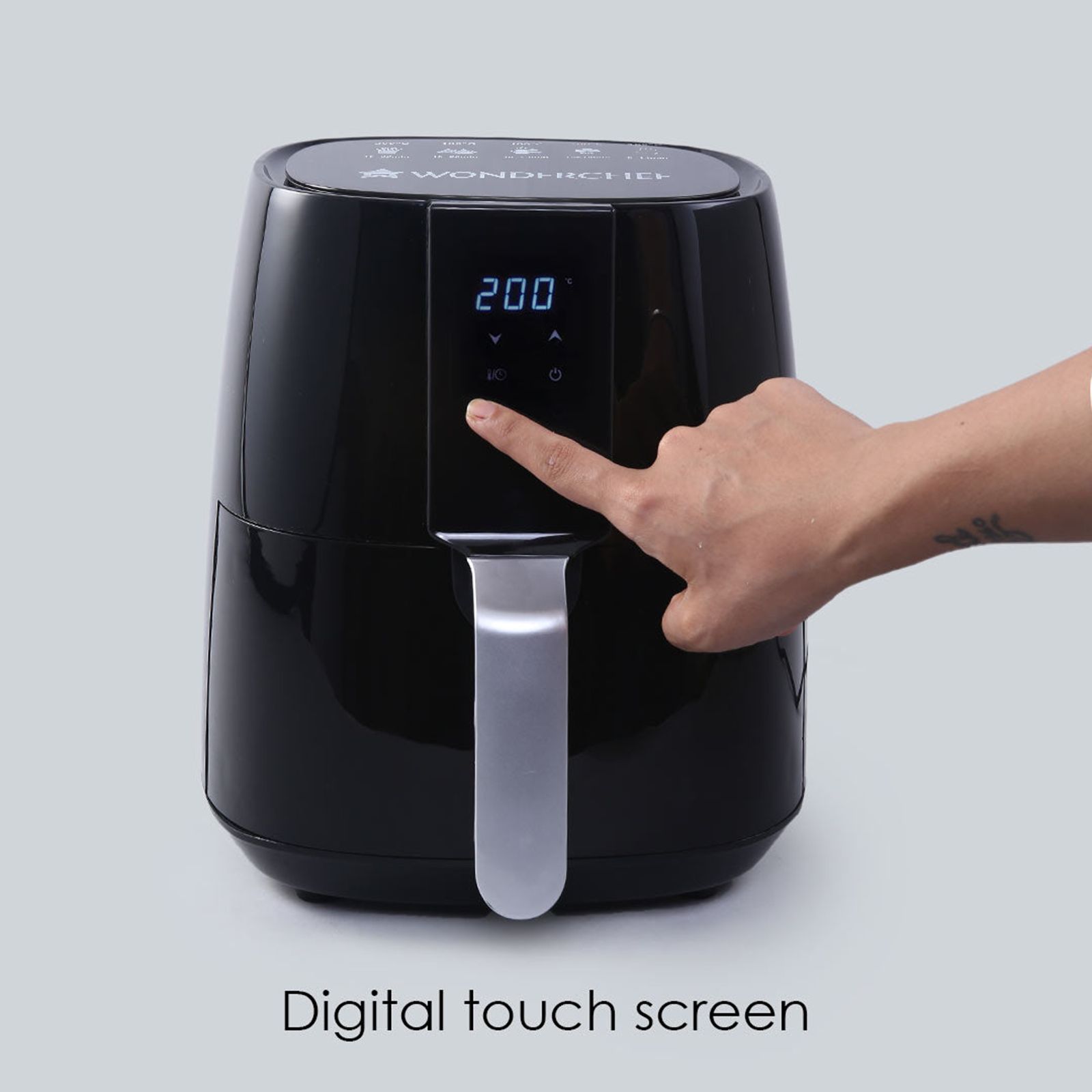 WONDERCHEF Prato 3.8L 1450 Watt Digital Air Fryer with Rapid Air Technology (Black)_10