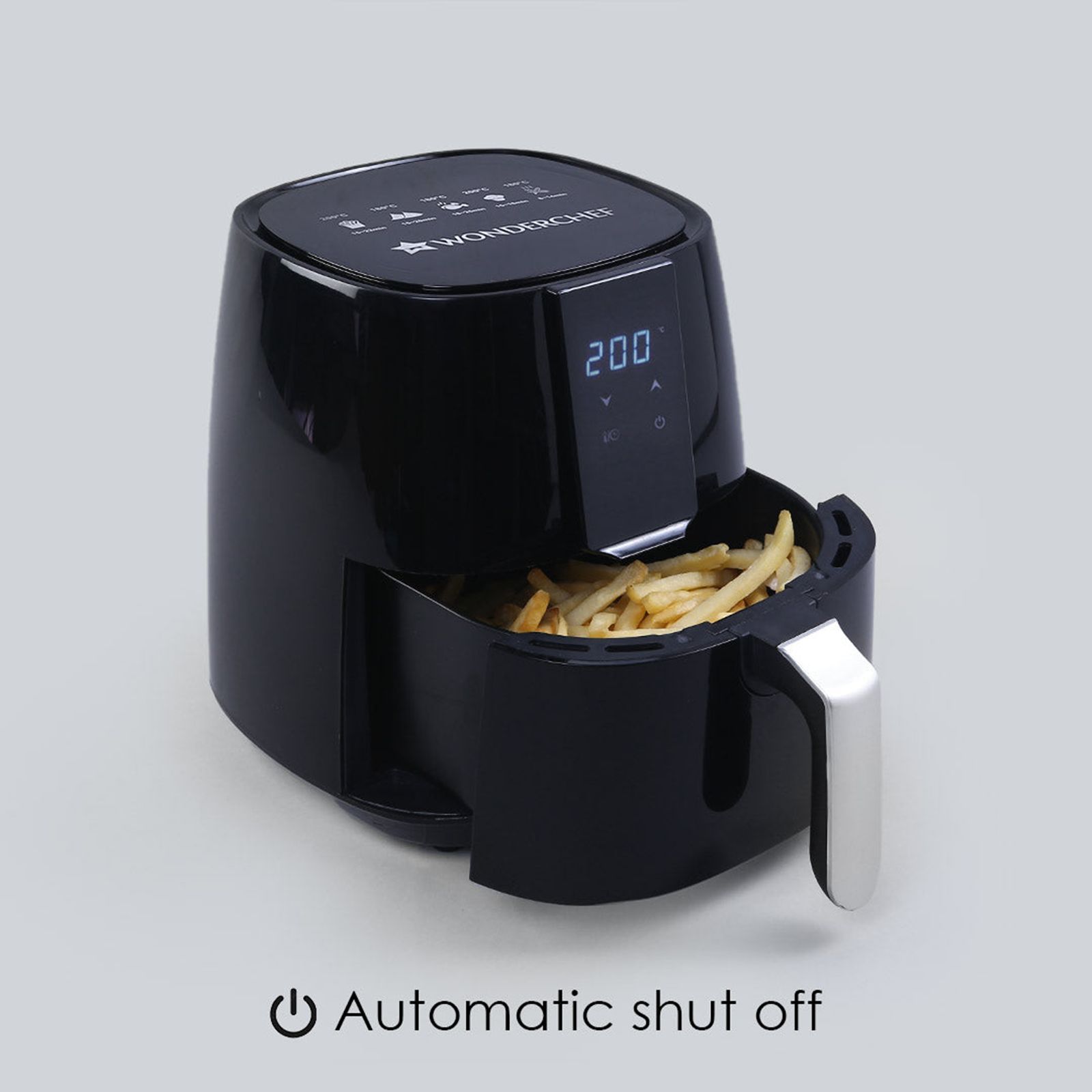 WONDERCHEF Prato 3.8L 1450 Watt Digital Air Fryer with Rapid Air Technology (Black)_11