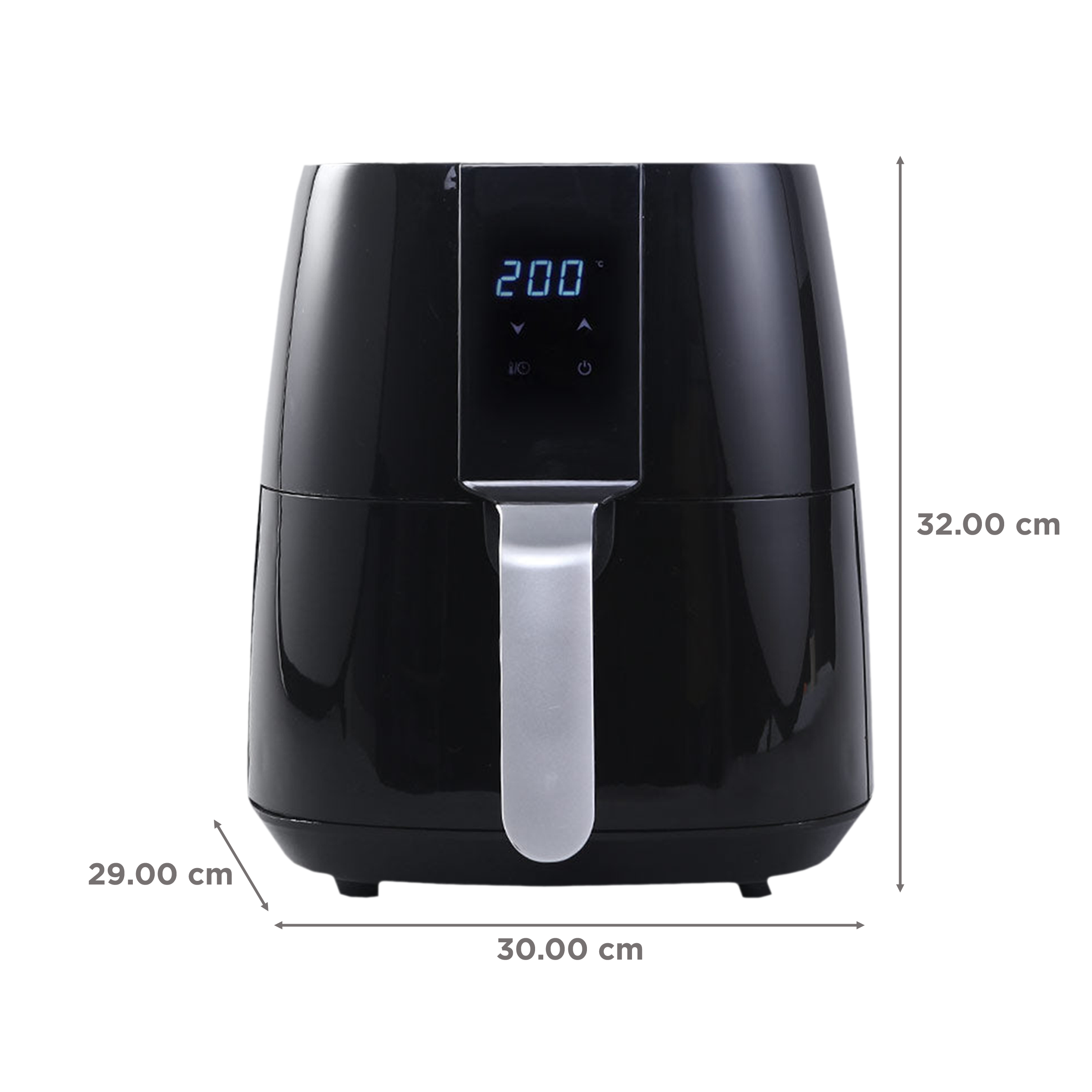 WONDERCHEF Prato 3.8L 1450 Watt Digital Air Fryer with Rapid Air Technology (Black)_2