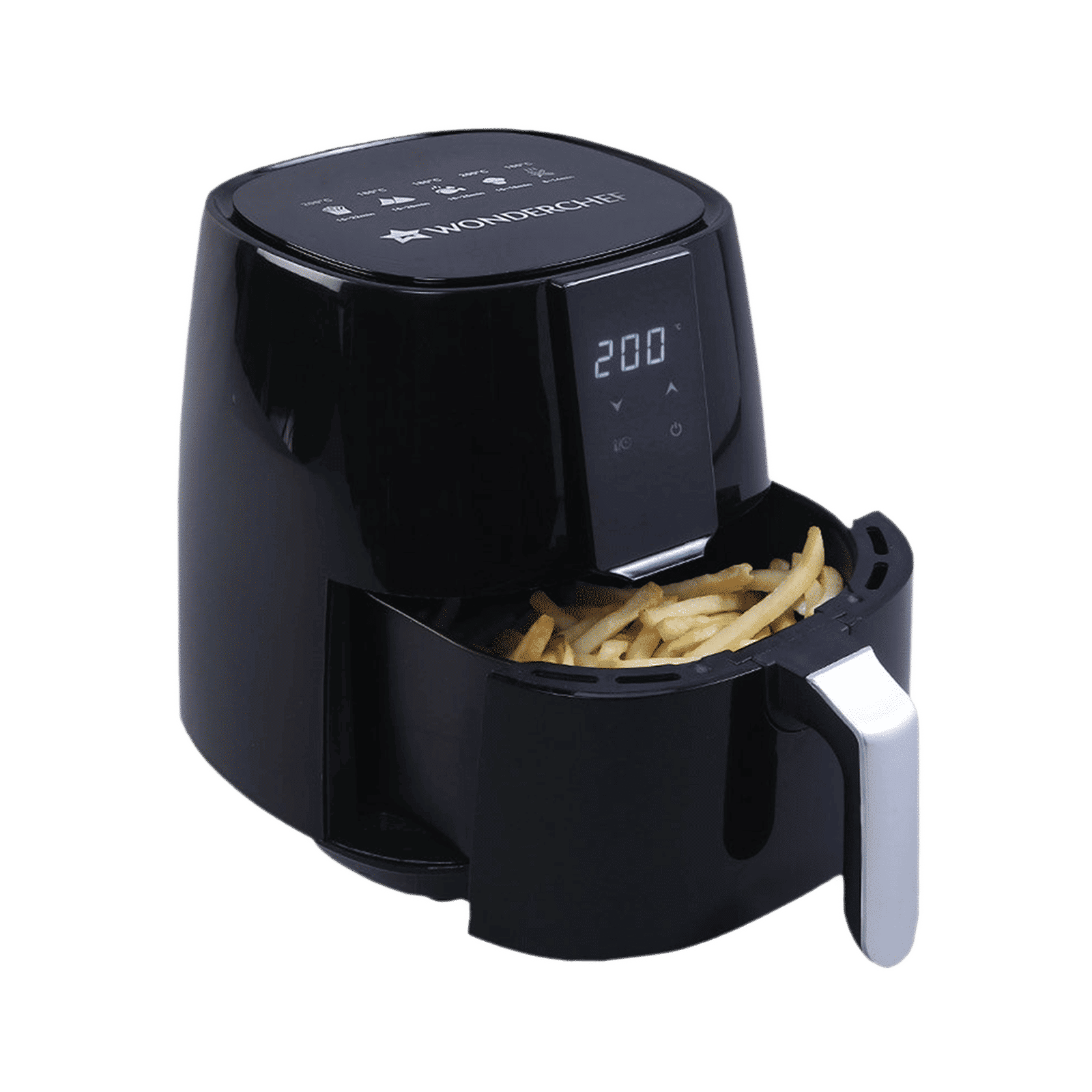 WONDERCHEF Prato 3.8L 1450 Watt Digital Air Fryer with Rapid Air Technology (Black)_4
