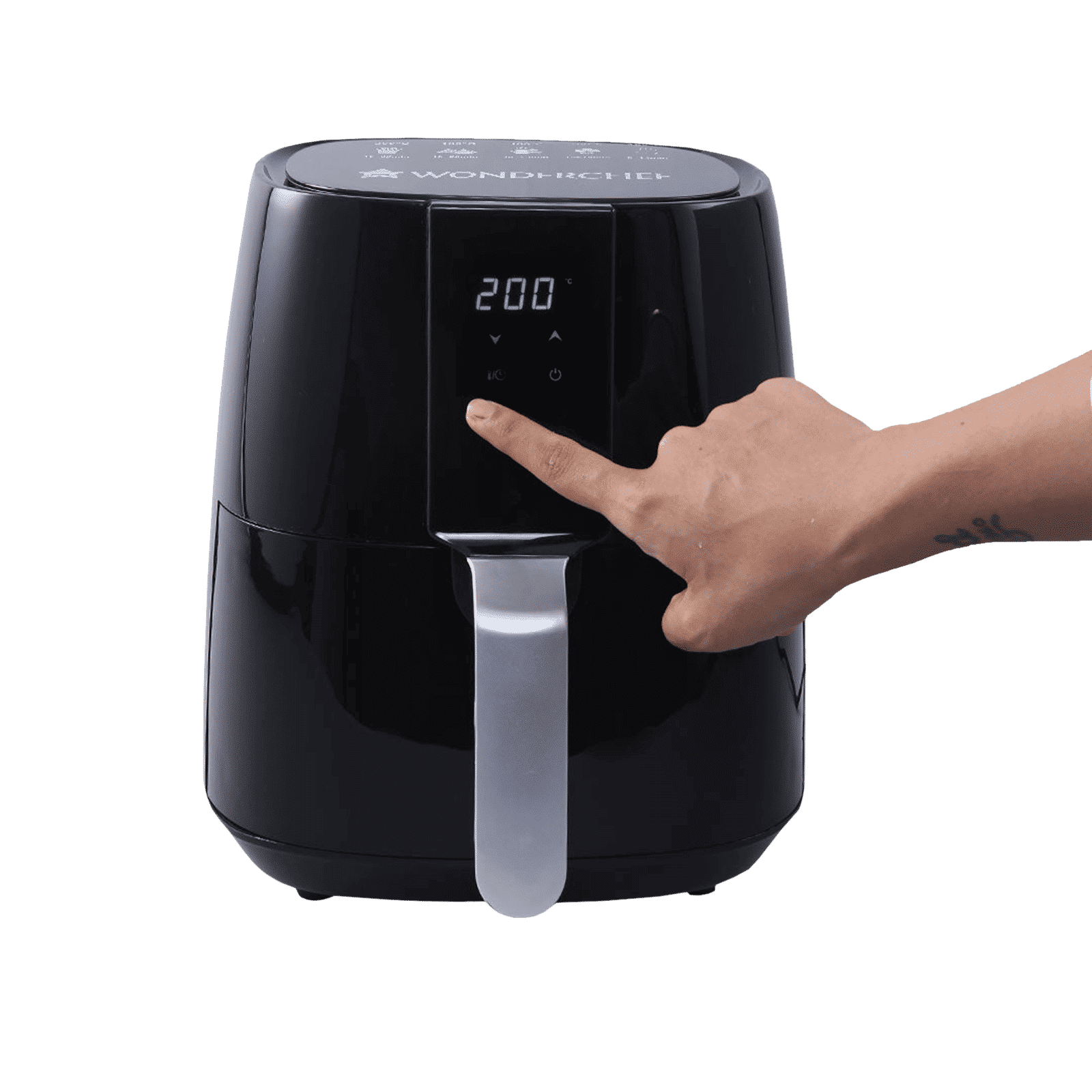 WONDERCHEF Prato 3.8L 1450 Watt Digital Air Fryer with Rapid Air Technology (Black)_6