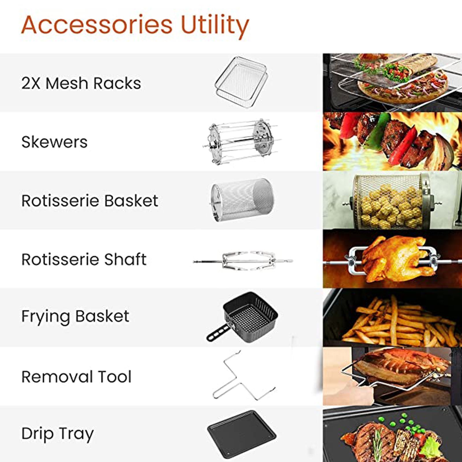 AGARO Regency 12L 1800 Watt Digital Air Fryer with 360 Degree Heat Circulation Technology (Silver)_11