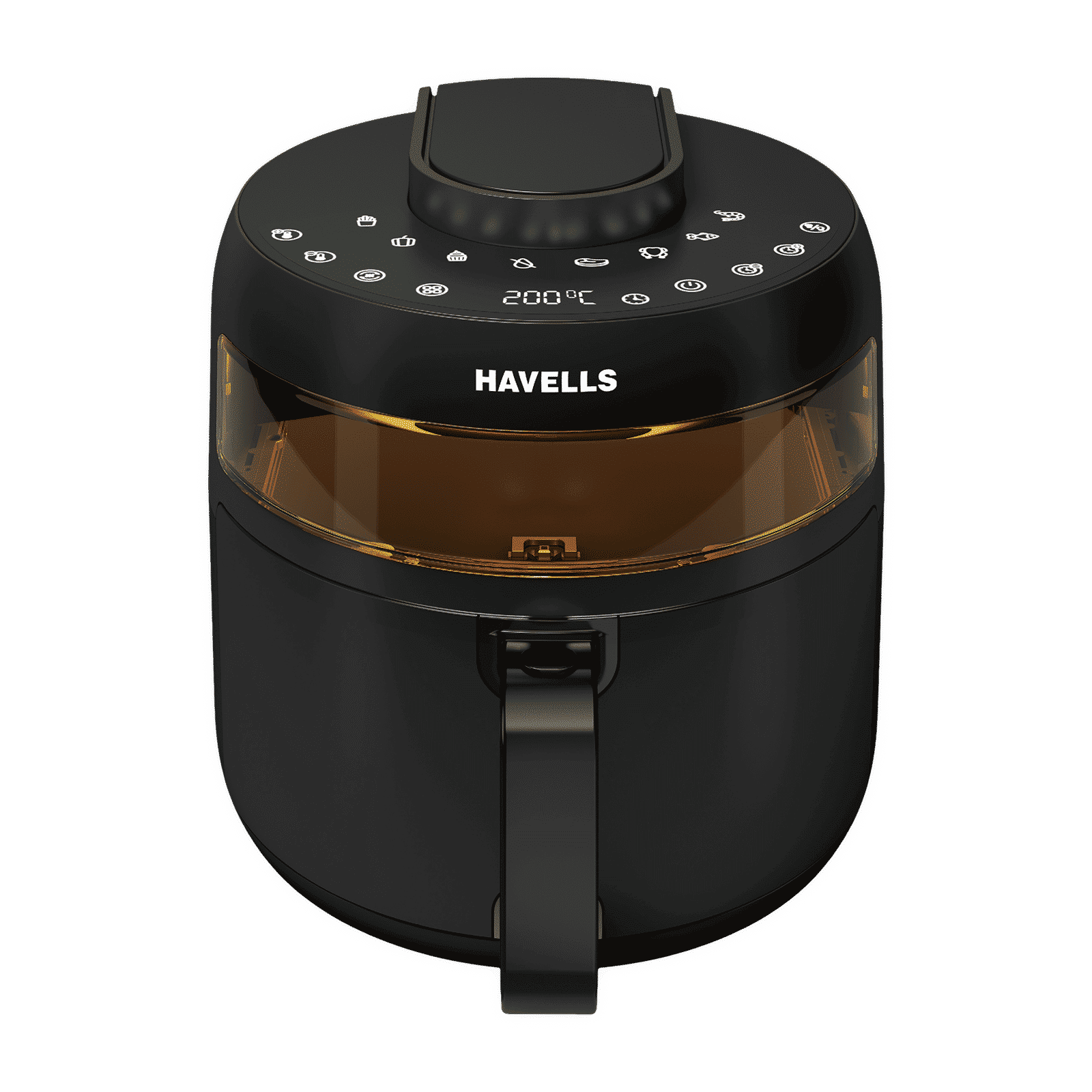 HAVELLS Prolife Crystal 5L 1500 Watt Digital Air Fryer with 8 Preset Options (Black)_1