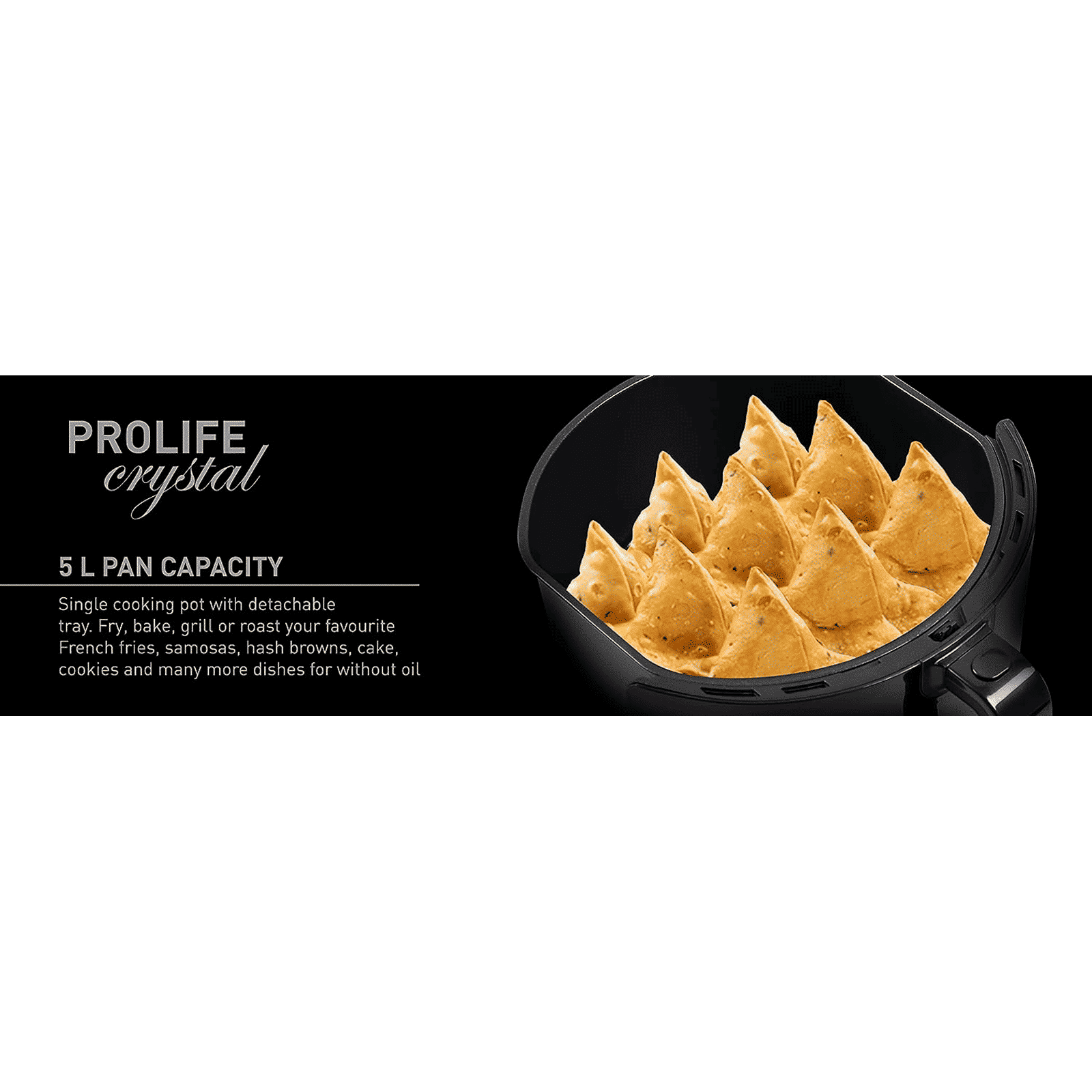 HAVELLS Prolife Crystal 5L 1500 Watt Digital Air Fryer with 8 Preset Options (Black)_18