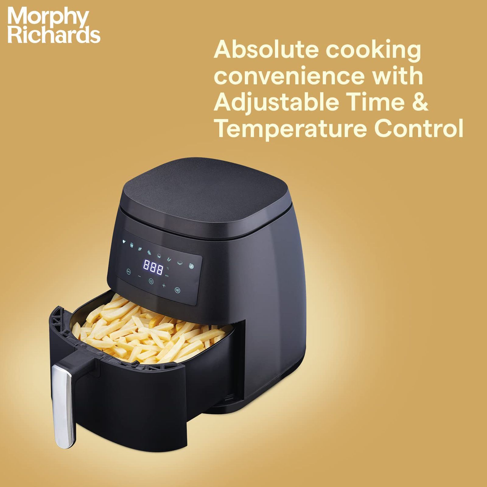 morphy richards 5L 1500 Watt Digital Air Fryer with 8 Preset Menus (Black) morphy richards 5L 1500 Watt Digital Air Fryer with 8 Preset Menus (Black)_7