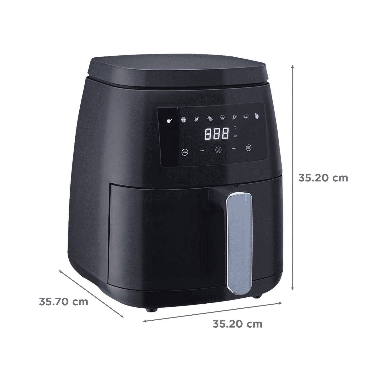 morphy richards 5L 1500 Watt Digital Air Fryer with 8 Preset Menus (Black) morphy richards 5L 1500 Watt Digital Air Fryer with 8 Preset Menus (Black)_2