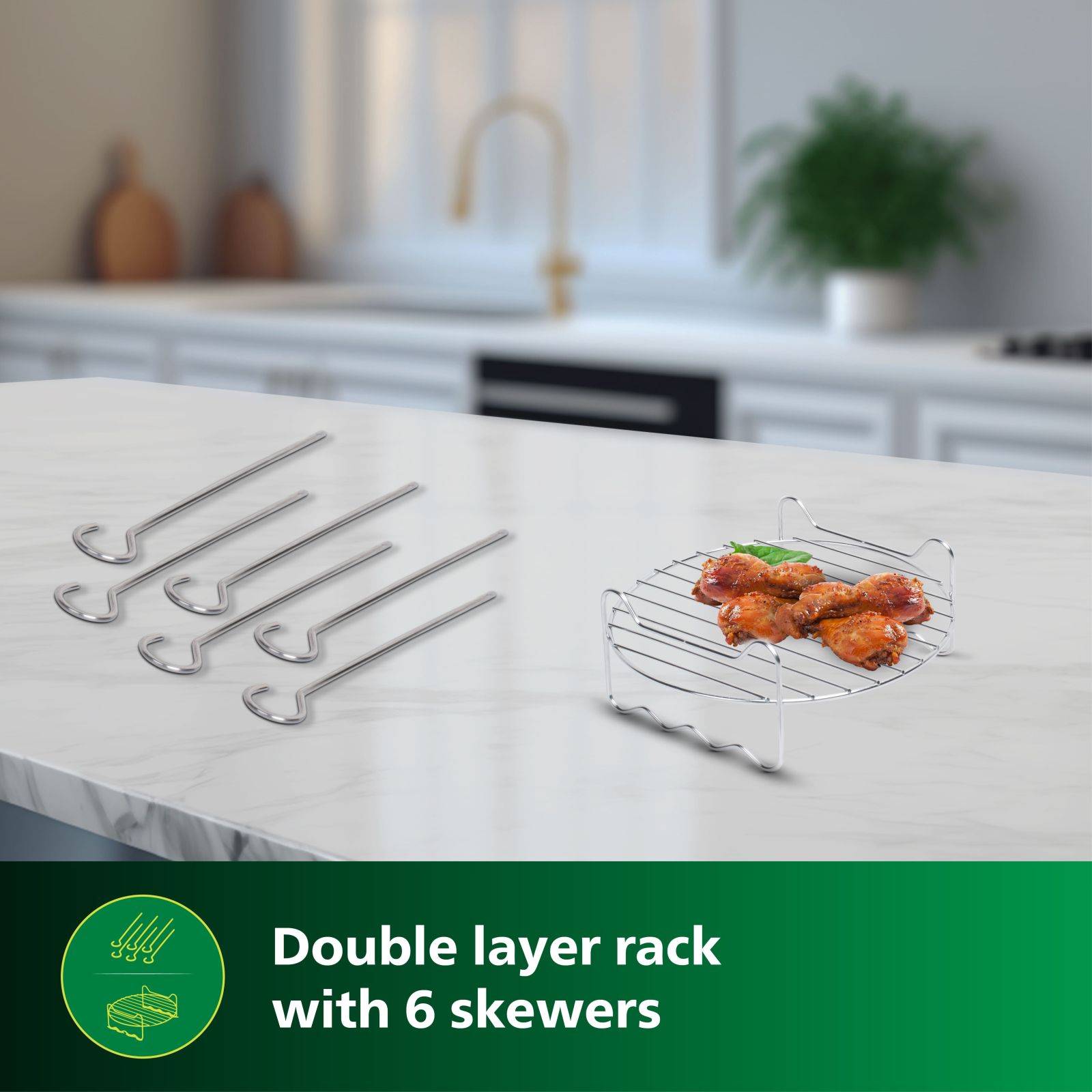 PHILIPS HD9855 All Purpose Kit For Airfryer (Easy to Clean, HD9855/01, Multicolour) PHILIPS HD9855 All Purpose Kit For Airfryer (Easy to Clean, HD9855/01, Multicolour)_4