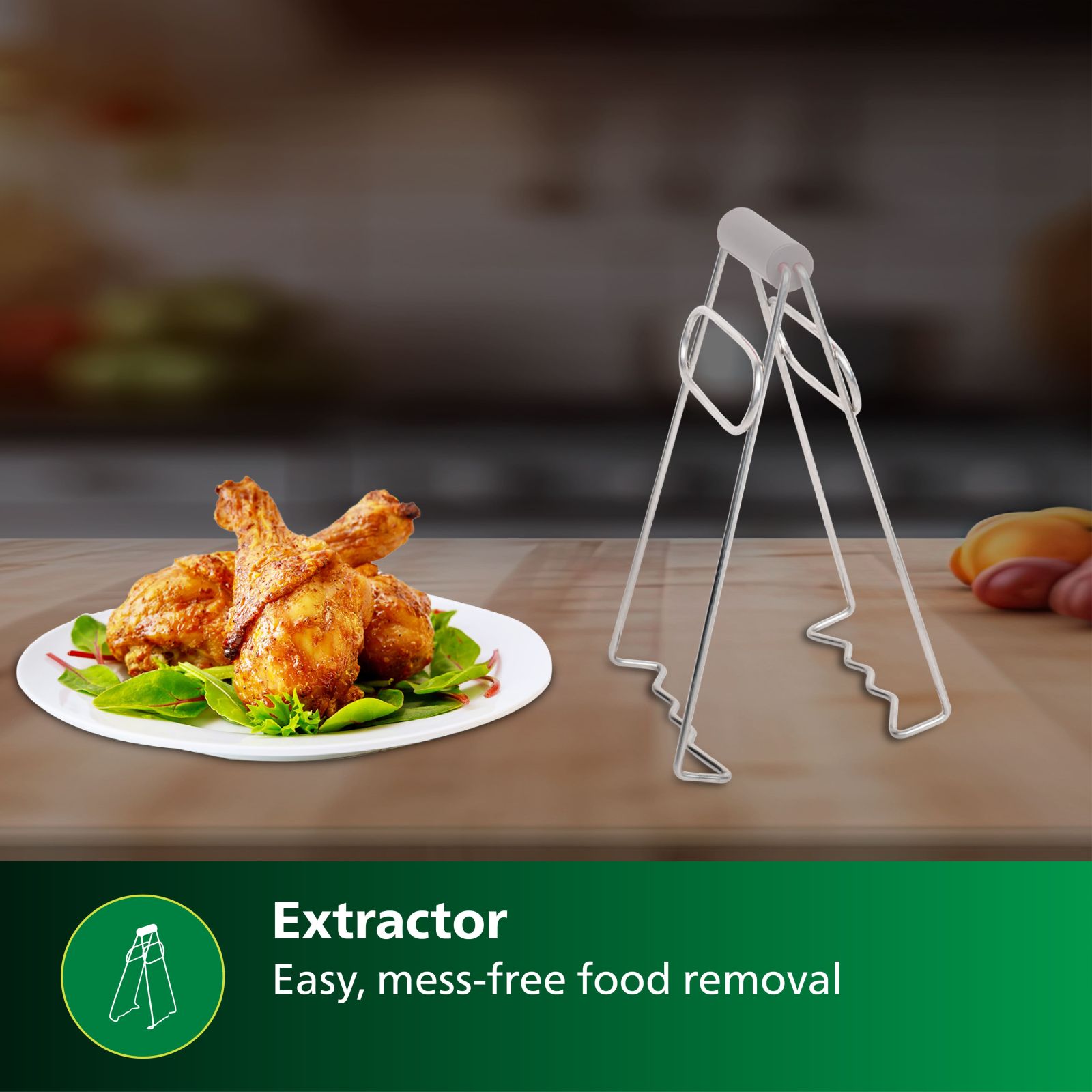 PHILIPS HD9850 All Purpose Kit For Airfryer (Dishwasher Safe, HD9850/01, Multicolour)_6