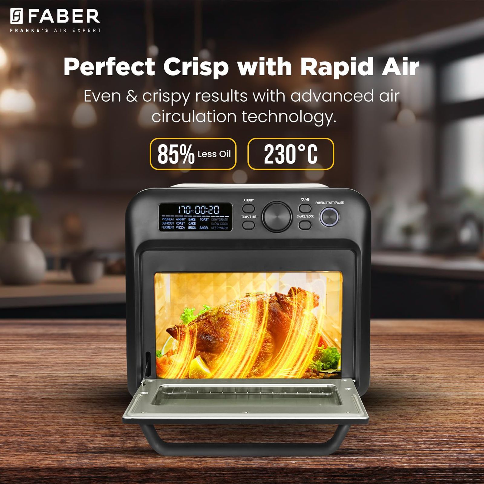 FABER 15DG 20L Oven Toaster Grill with 15 Auto Program (Black)_19