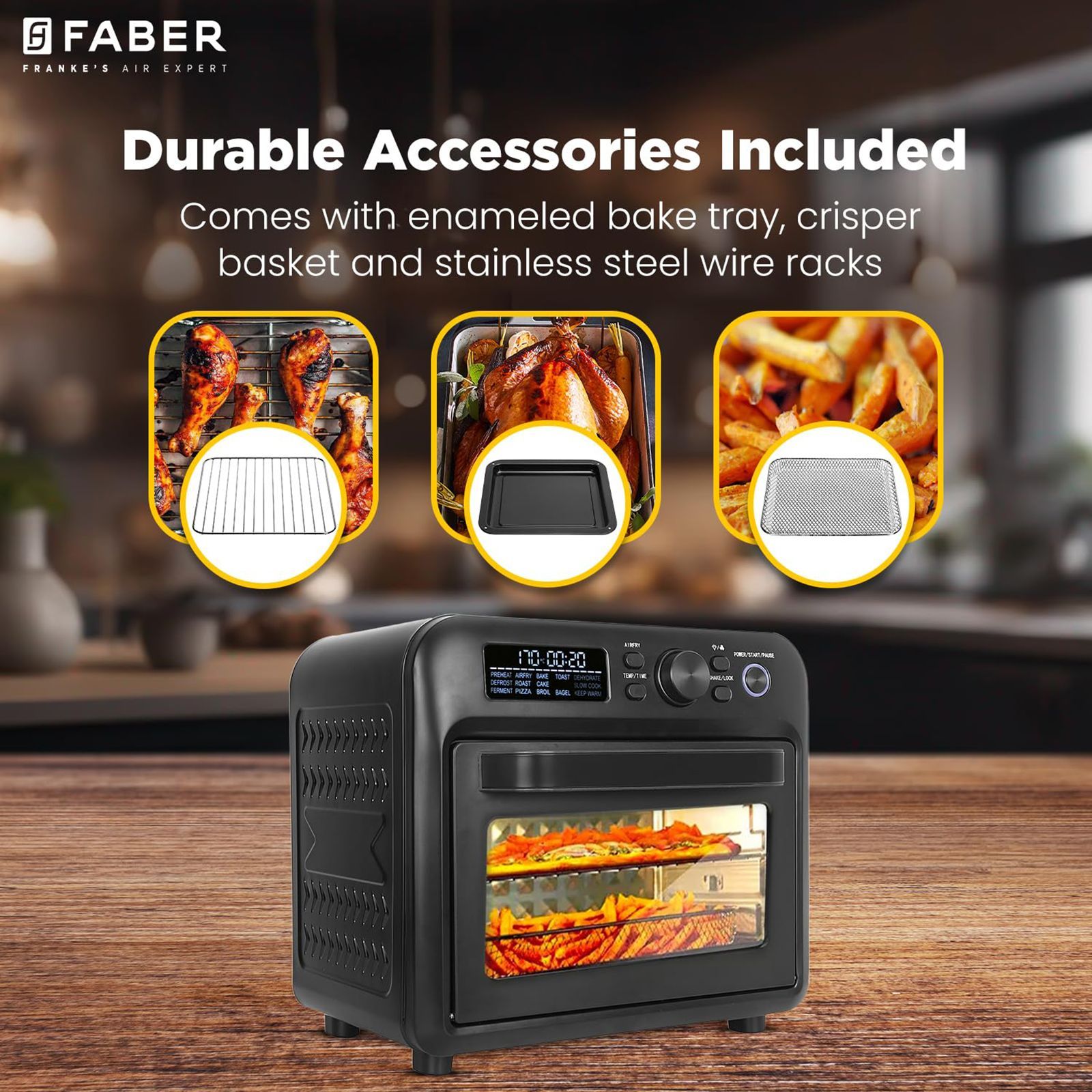 FABER 15DG 20L Oven Toaster Grill with 15 Auto Program (Black)_20