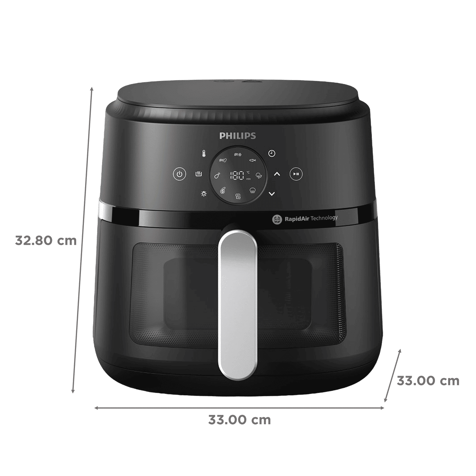 PHILIPS 2000 Series 4.2L 1500 Watt Digital Air Fryer with Rapid Air Technology (Black)_2