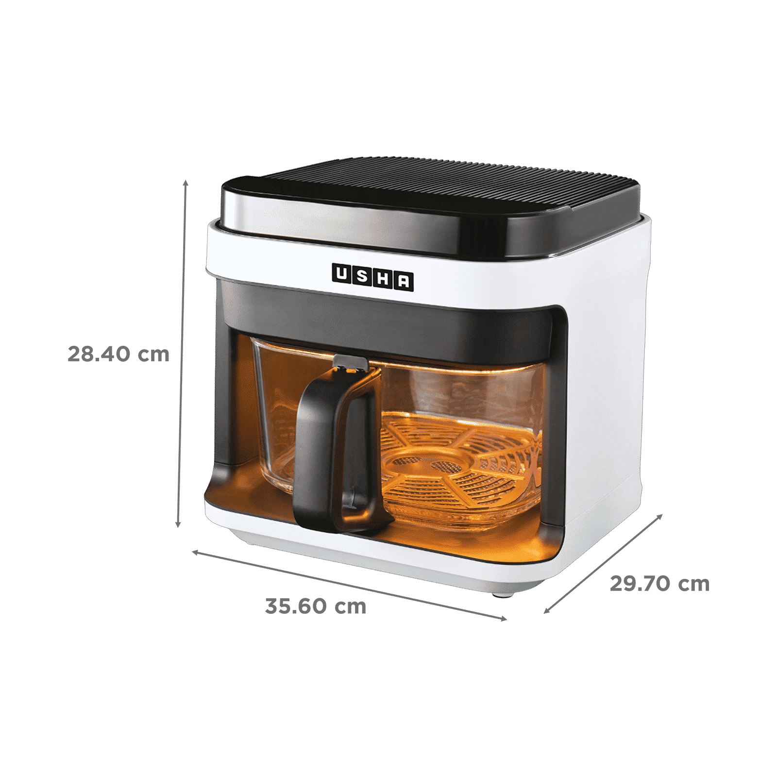 USHA iChef Smart 5.5L 1200 Watt Digital Air Fryer with Turbo Air Circulation Technology (White) USHA iChef Smart 5.5L 1200 Watt Digital Air Fryer with Turbo Air Circulation Technology (White)_2