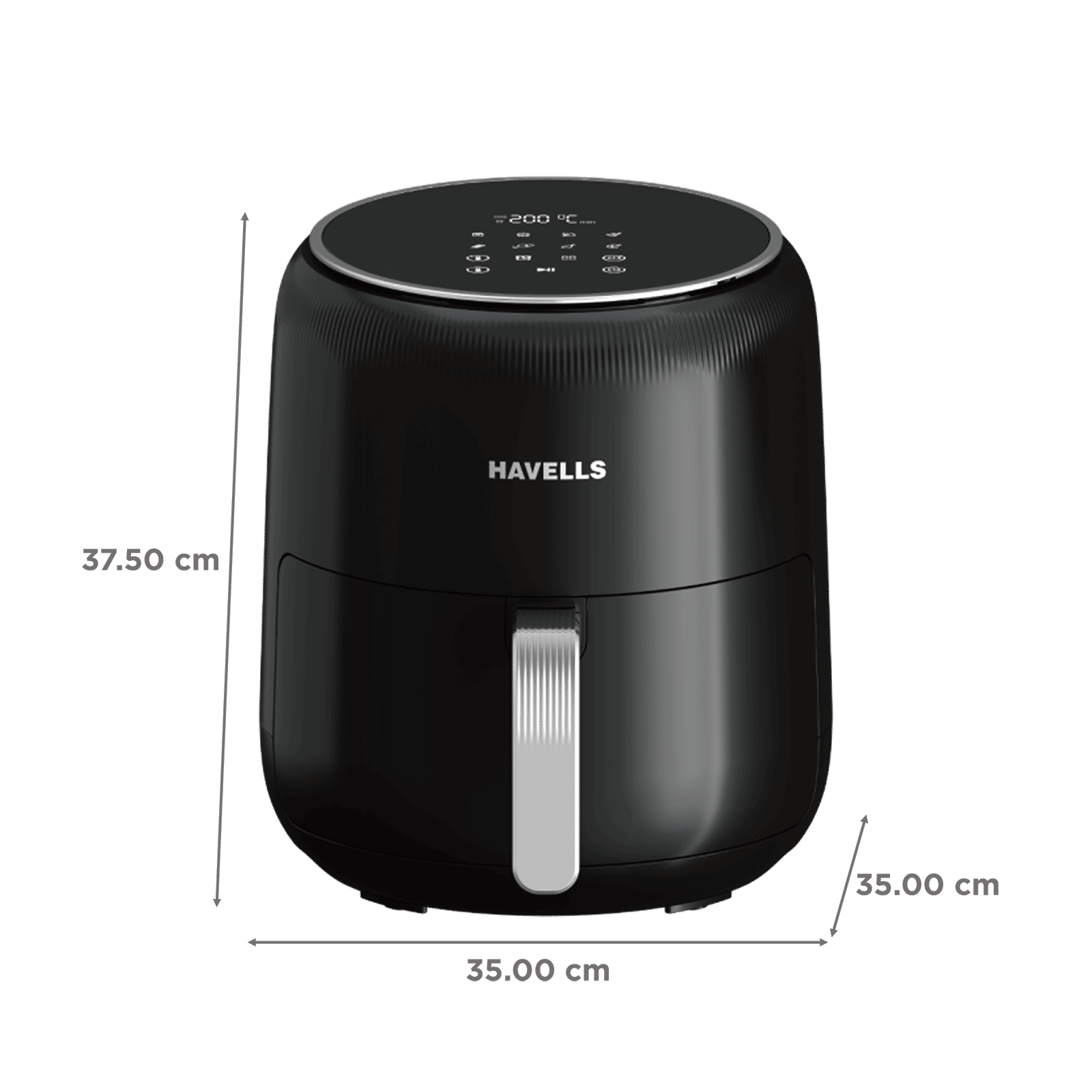 HAVELLS Prolife Neo 4.5L 1500 Watt Digital Air Fryer with Aero Crisp Technology (Black)_2