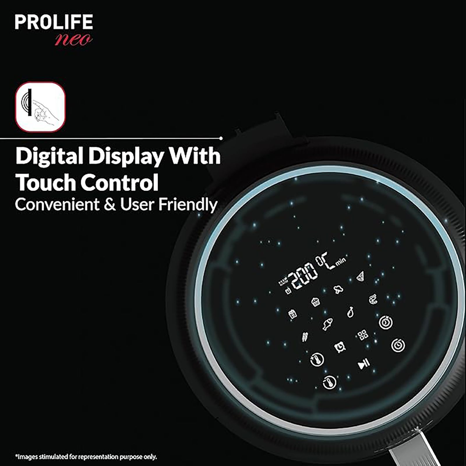 HAVELLS Prolife Neo 4.5L 1500 Watt Digital Air Fryer with Aero Crisp Technology (Black)_8