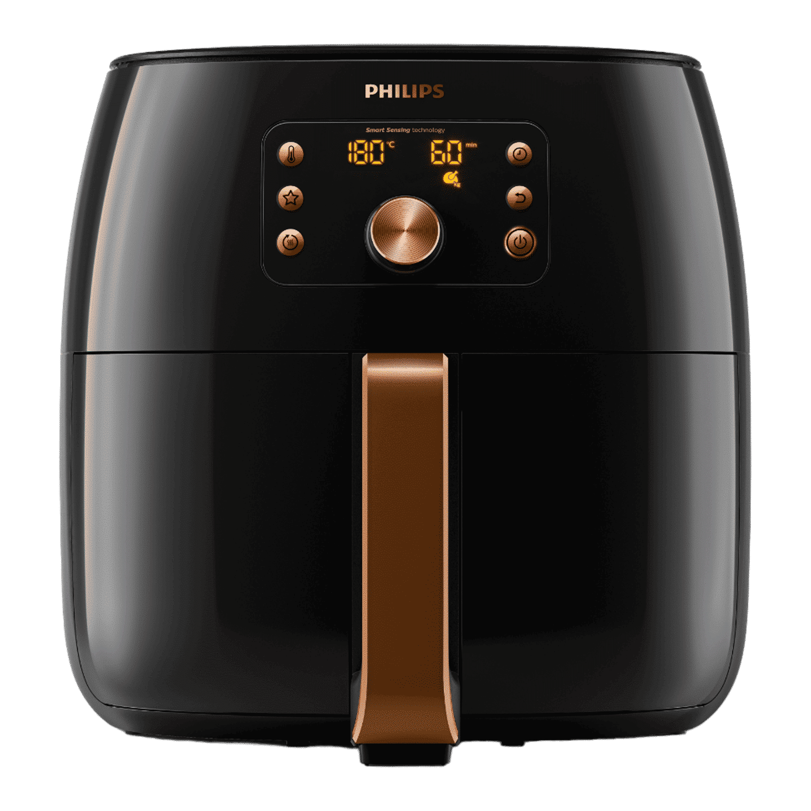 PHILIPS HD9867/90 7.3L 2225 Watt Air Fryer with Smart Sensing Technology (Deep Black and Copper)_1
