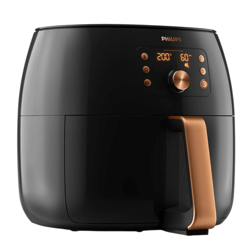 PHILIPS HD9867/90 7.3L 2225 Watt Air Fryer with Smart Sensing Technology (Deep Black and Copper)_4