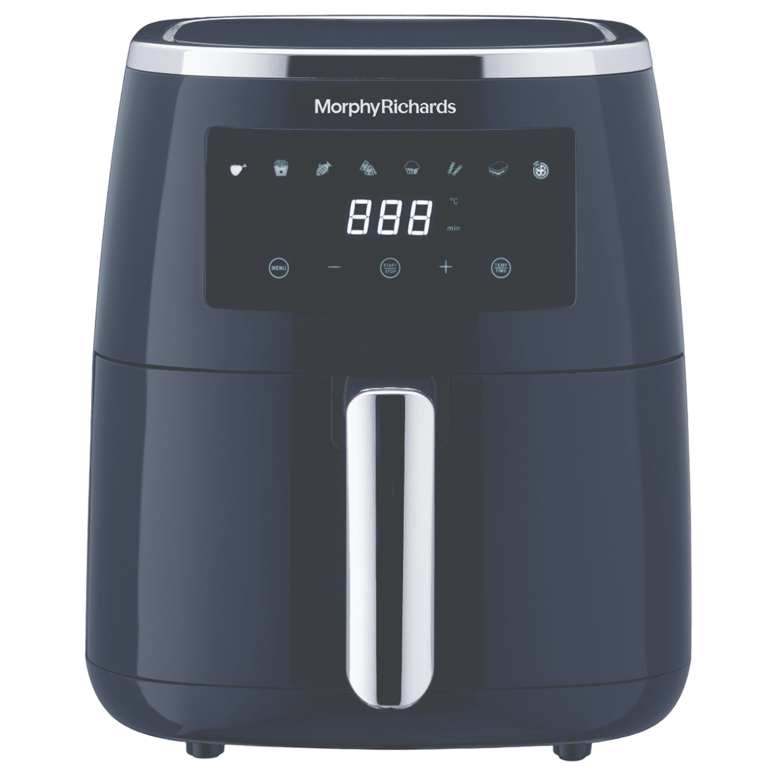 morphy richards Crisp Pro 5L 1500 Watt Digital Air Fryer with 8 Preset Menus (Navy Blue)_1