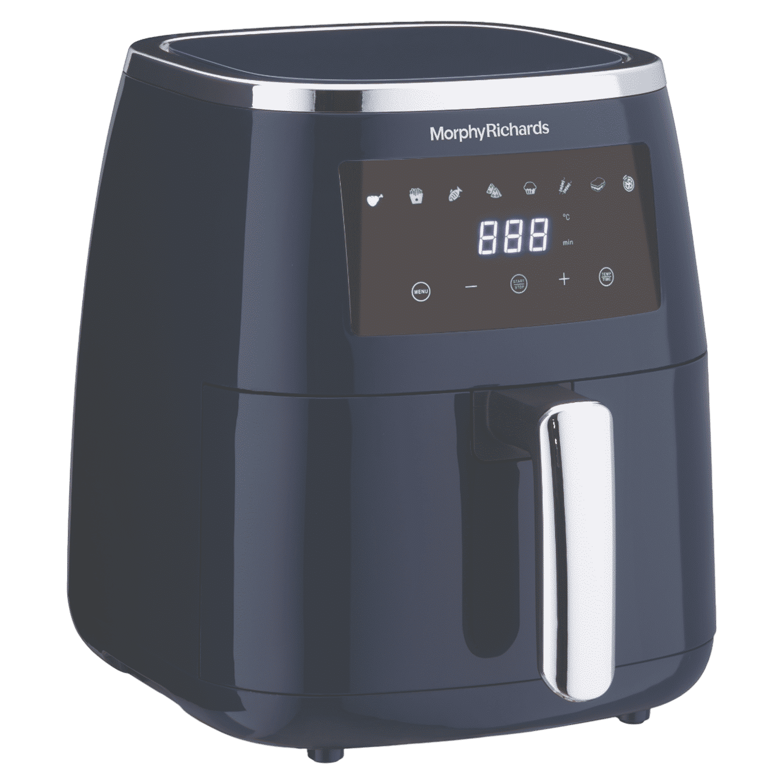morphy richards Crisp Pro 5L 1500 Watt Digital Air Fryer with 8 Preset Menus (Navy Blue)_5