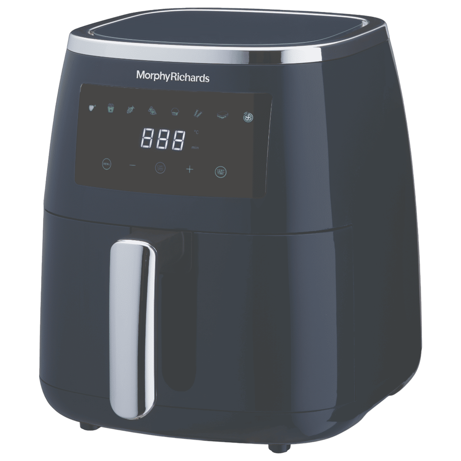 morphy richards Crisp Pro 5L 1500 Watt Digital Air Fryer with 8 Preset Menus (Navy Blue)_6