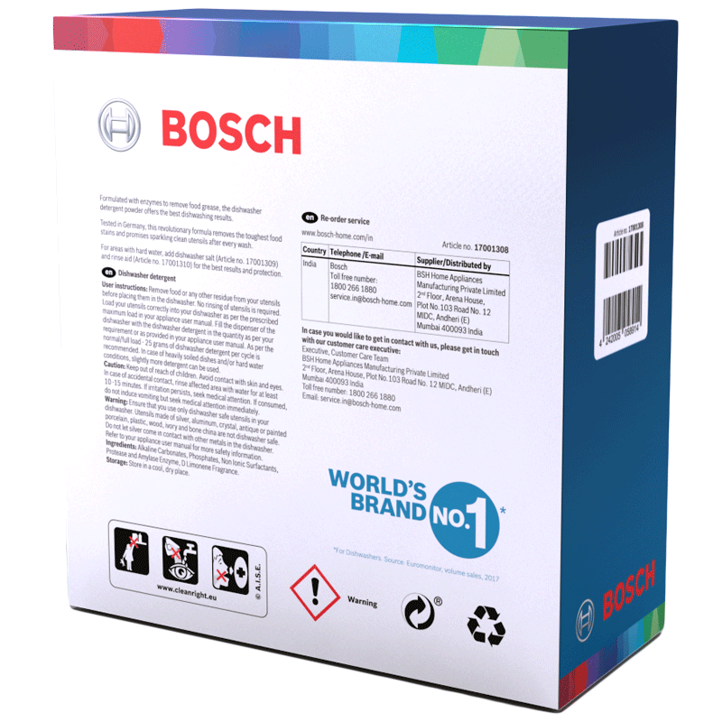 BOSCH Detergent for Dishwasher (17001308, Blue)_3
