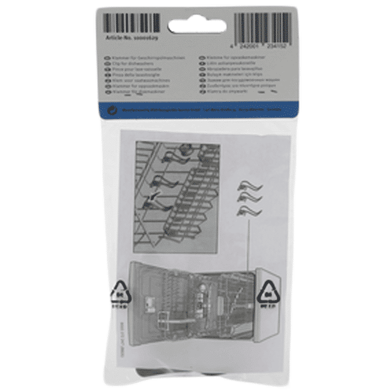 BOSCH Clip Holder for Dishwasher (10001629, Silver)_3