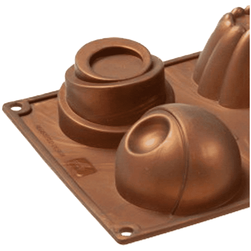 WONDERCHEF Pavoni Home Edition Mould for Microwave, Refrigerator (Good Elasticity, 63152911, Brown)_5