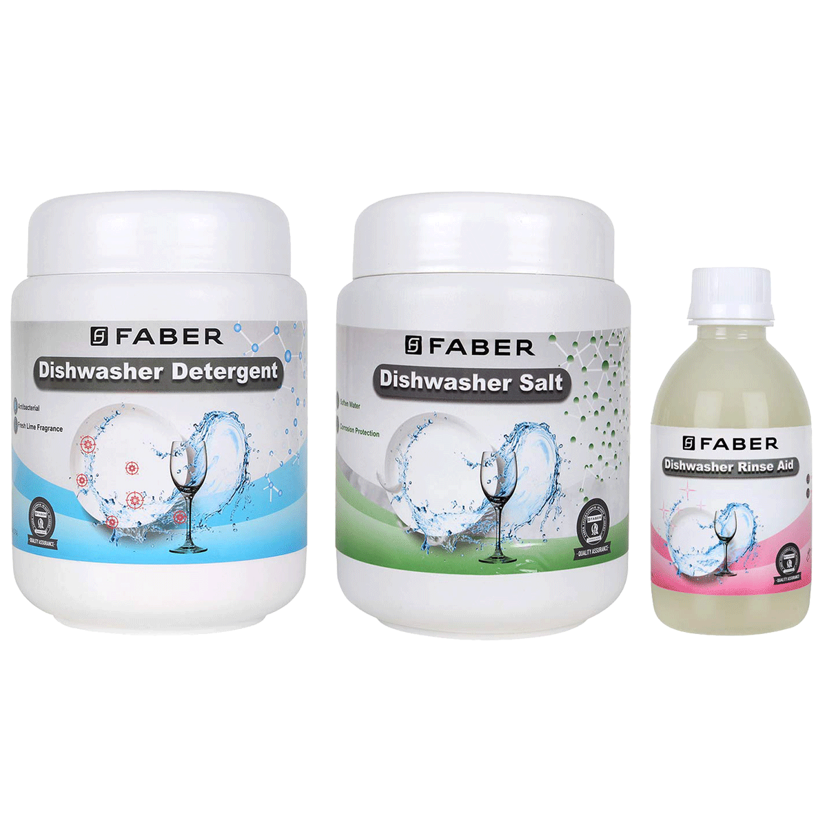 FABER Detergent Kit For Dishwasher (Shining Clean Utensils, 112.0630.660, White)_1