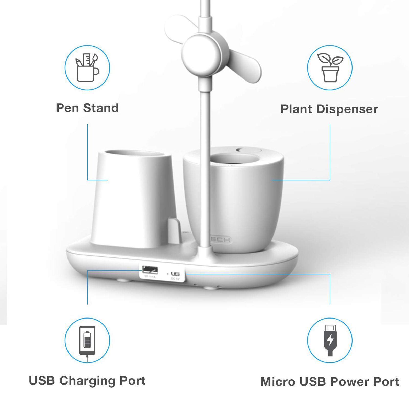 XECH Grow Station Desk Lamp (White) XECH Grow Station Desk Lamp (White)_8