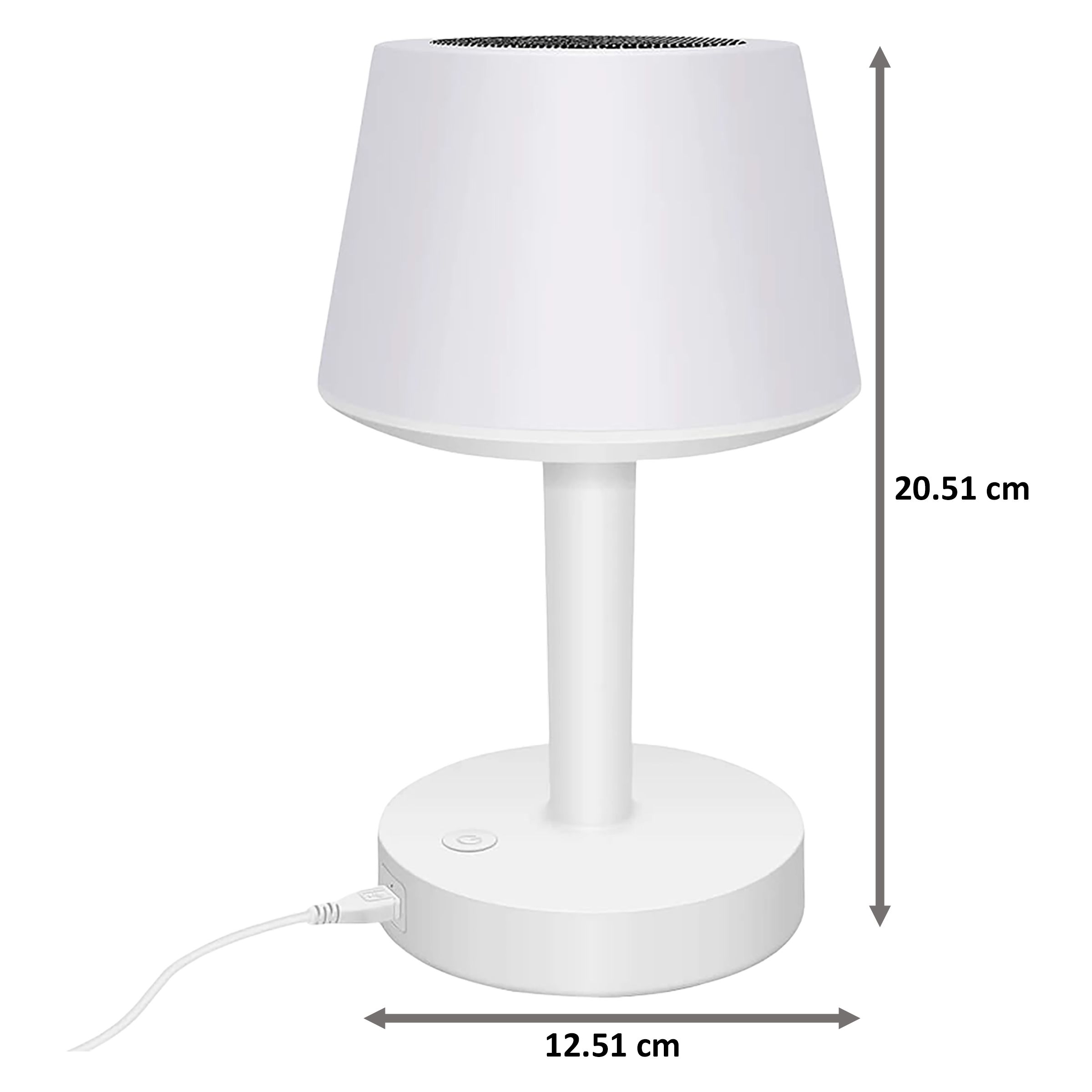 PORTRONICS Ilumi Electric Powered/Battery Powered 3 Watt Lamp Shade (POR 719, White)_2